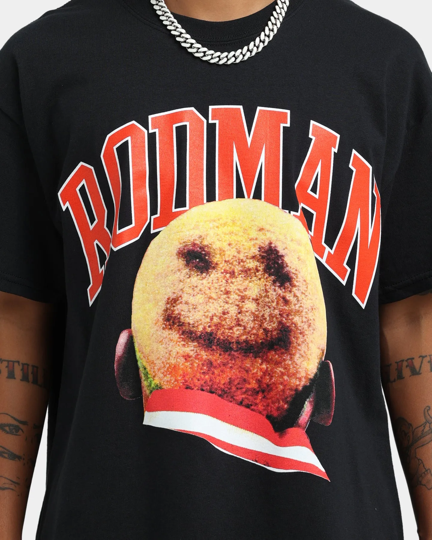 Trendy Style Anti Static Fabric Rodman Brand Rodman Hair T-Shirt Black