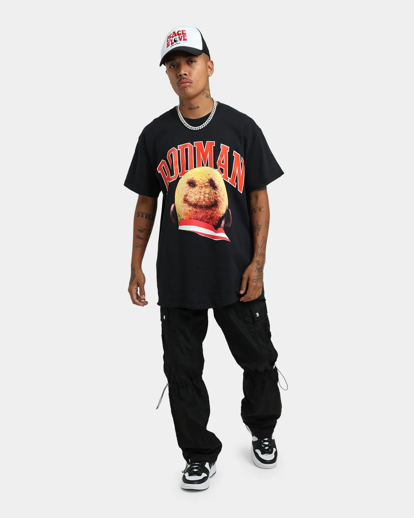 Rodman Brand Rodman Hair T-Shirt Black Functional Look