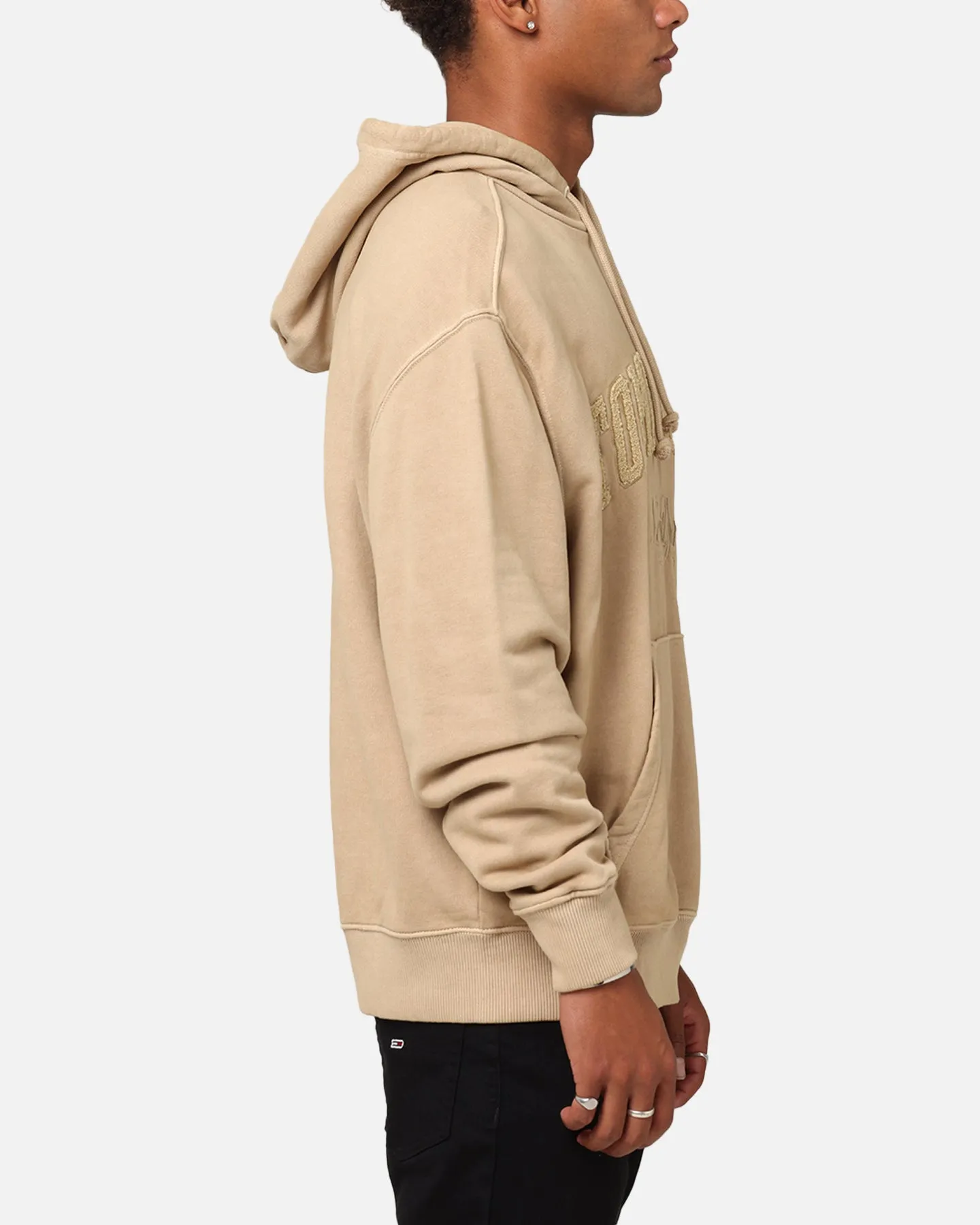 Active Outfit quick dry Tommy Jeans Relaxed Vintage Varsity Hoodie Tan