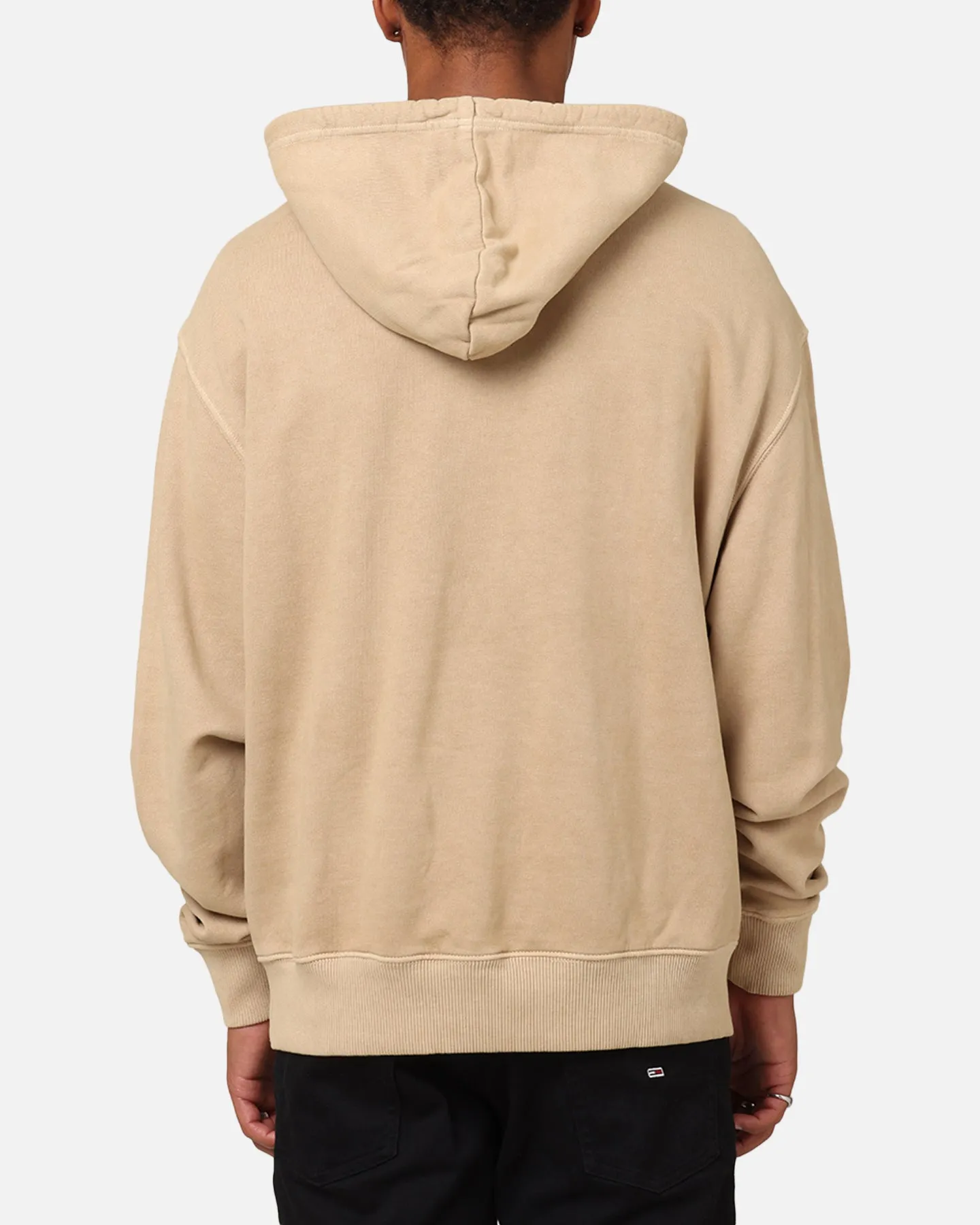 Tommy Jeans Relaxed Vintage Varsity Hoodie Tan Adaptive clothing Metallic look