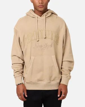 coffee shop hangout Gift worthy Tommy Jeans Relaxed Vintage Varsity Hoodie Tan