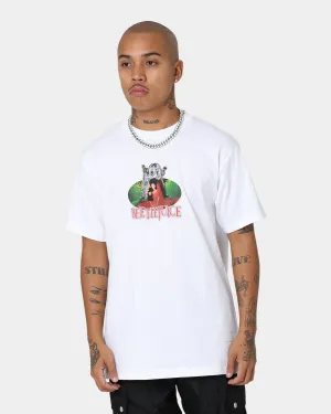 American Thrift X Beetlejuice Lydia T-Shirt White Cool and Relaxed