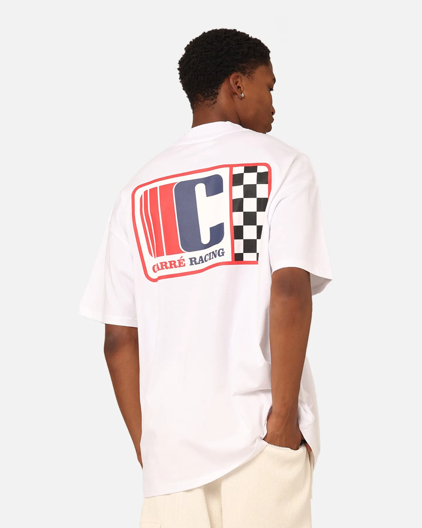 Carre Course Oversized T-Shirt White Versatile Option Sporty Chic