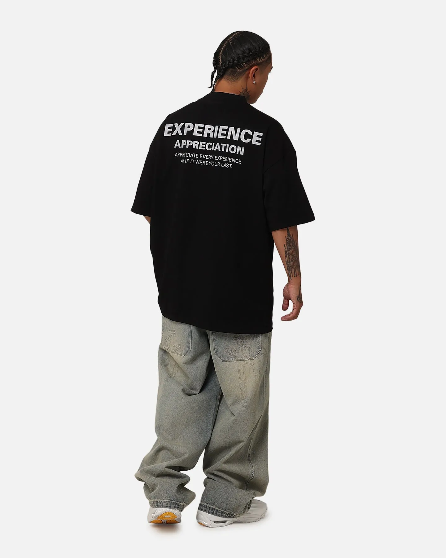 Carre Experienced Mock Oversized T-Shirt Black Weekend Smart Trendy Wear