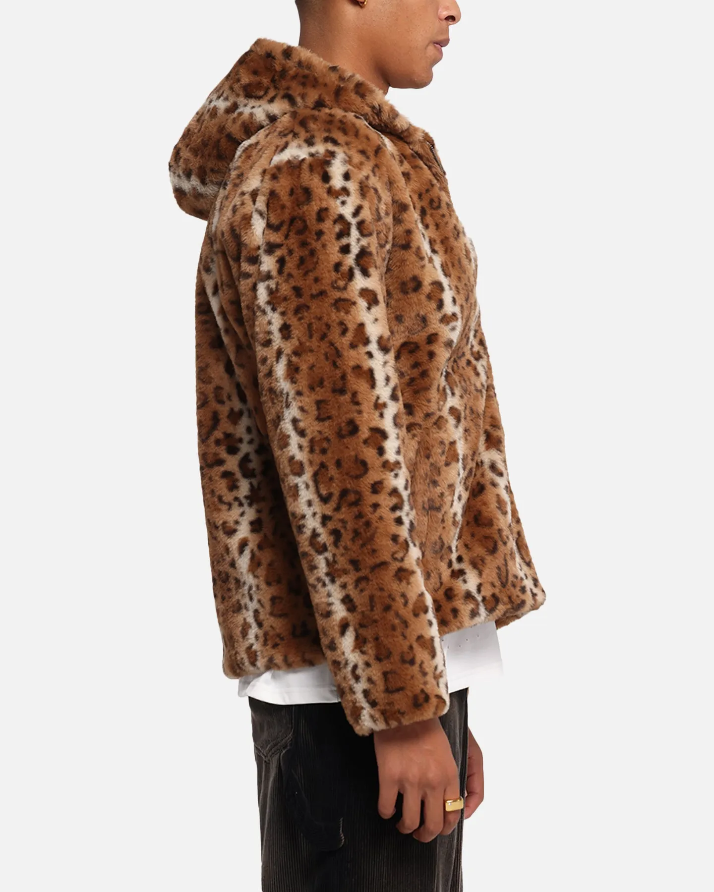 suitable for charity events XXIII Leopard Fur Jacket Leopard