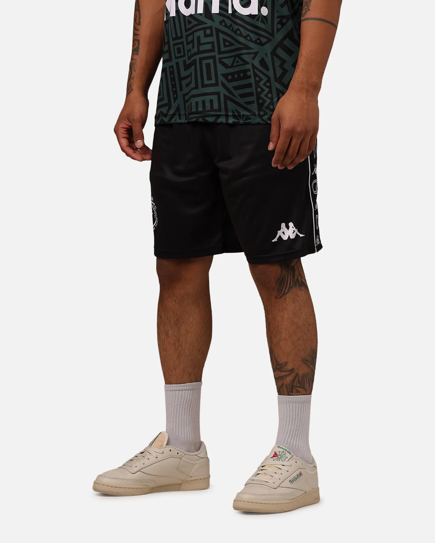 Overtime X Kappa Brooklyn Shorts Black Flexible Movement