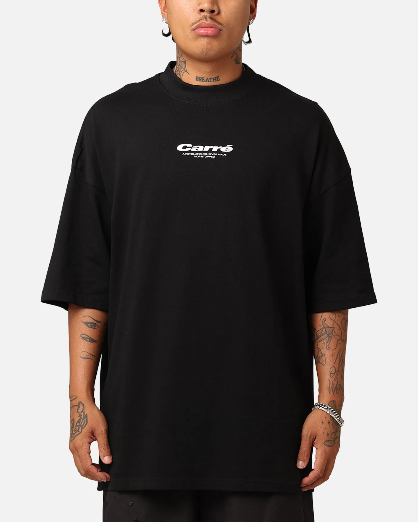 Cool Fit Basic Top Carr?? Blasted Oversized T-Shirt Black