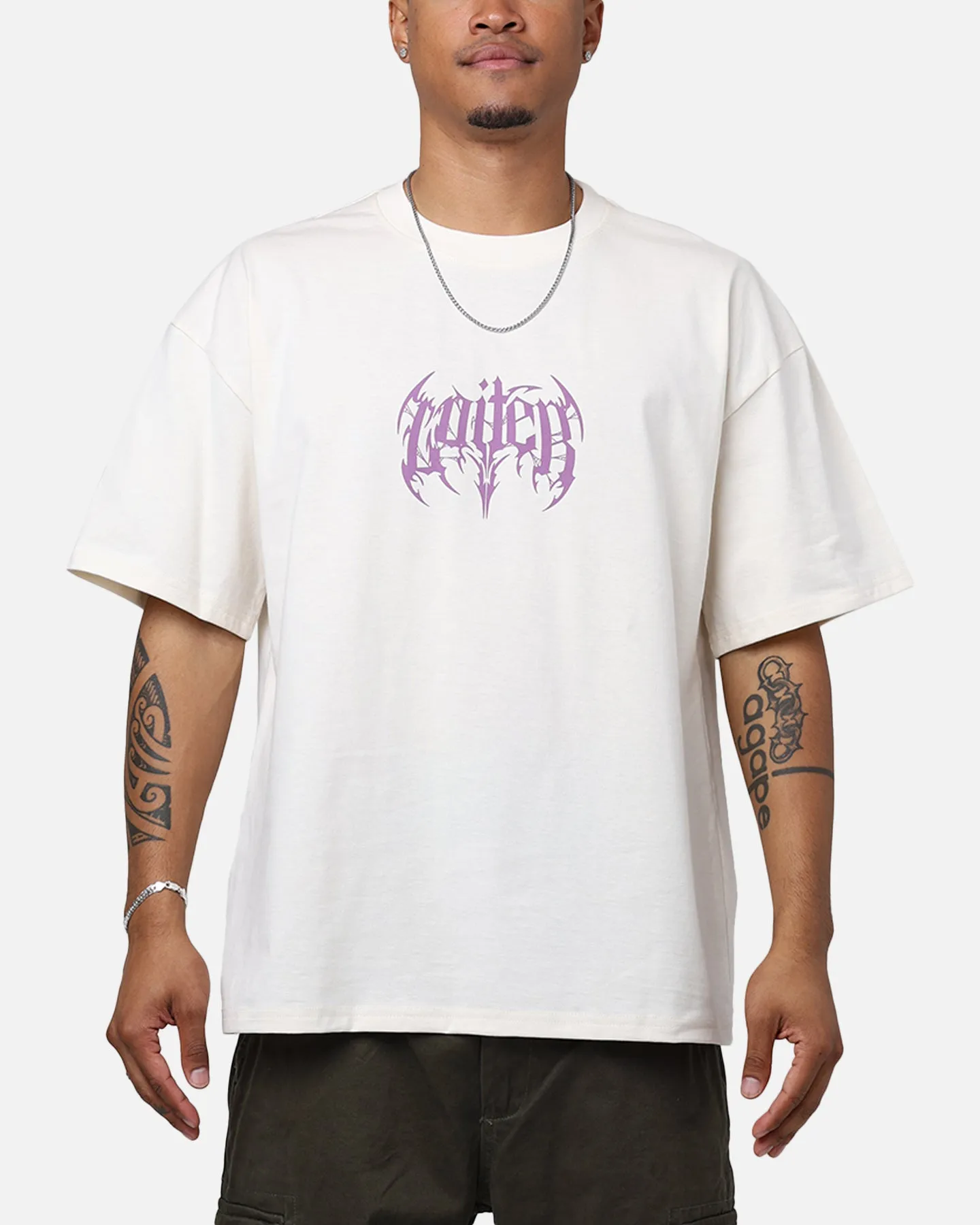 Loiter Metal T-Shirt Off-White Sustainable Fibers