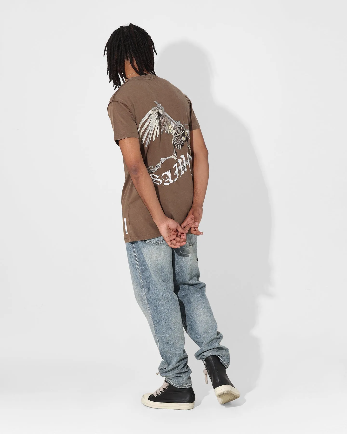 Classic Comfort Style Street Outfit Saint Morta Departed Lafayette T-Shirt Vintage Brown