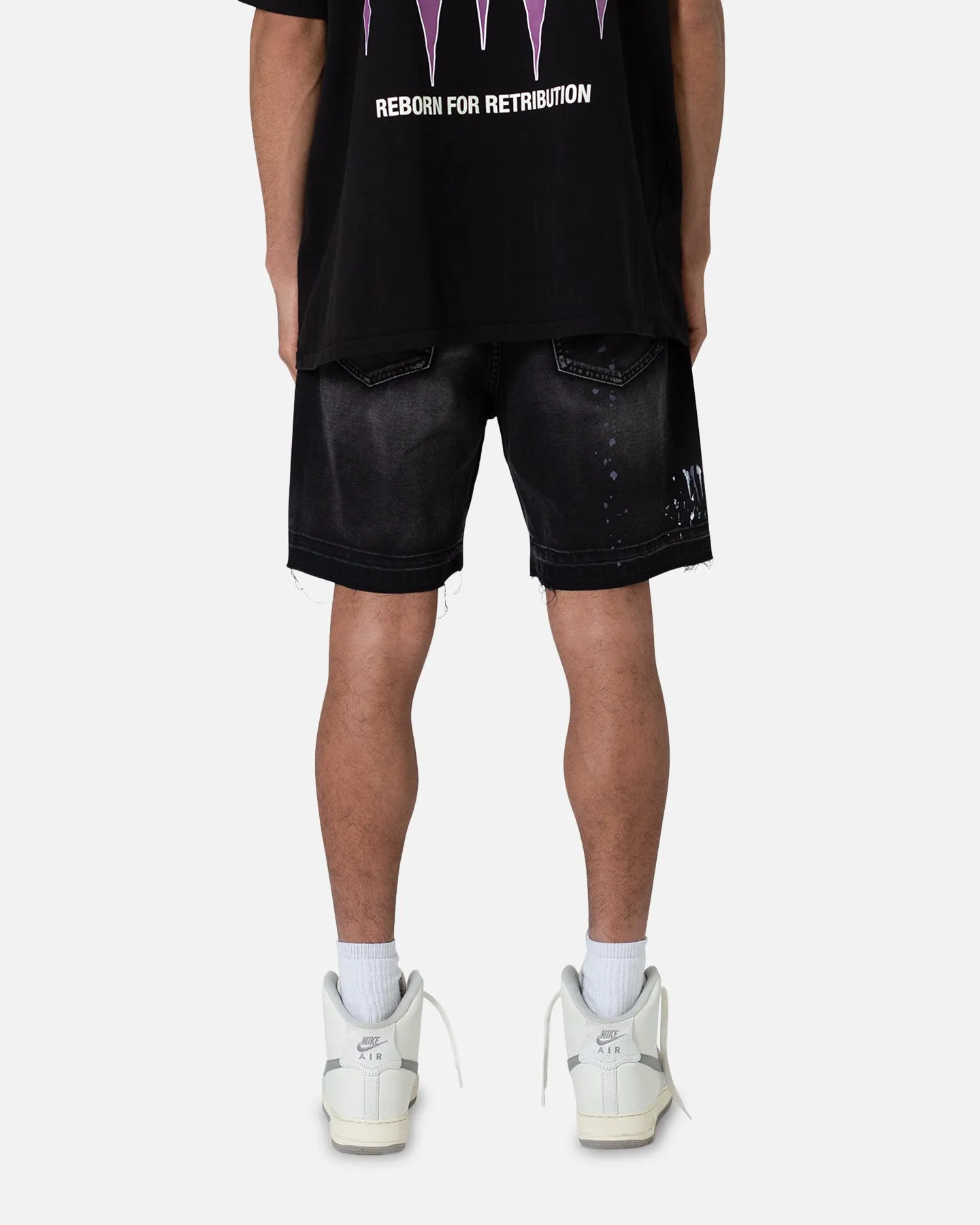 Relaxed Fit Double Stitched Seams MNML B243 Shorts Slate