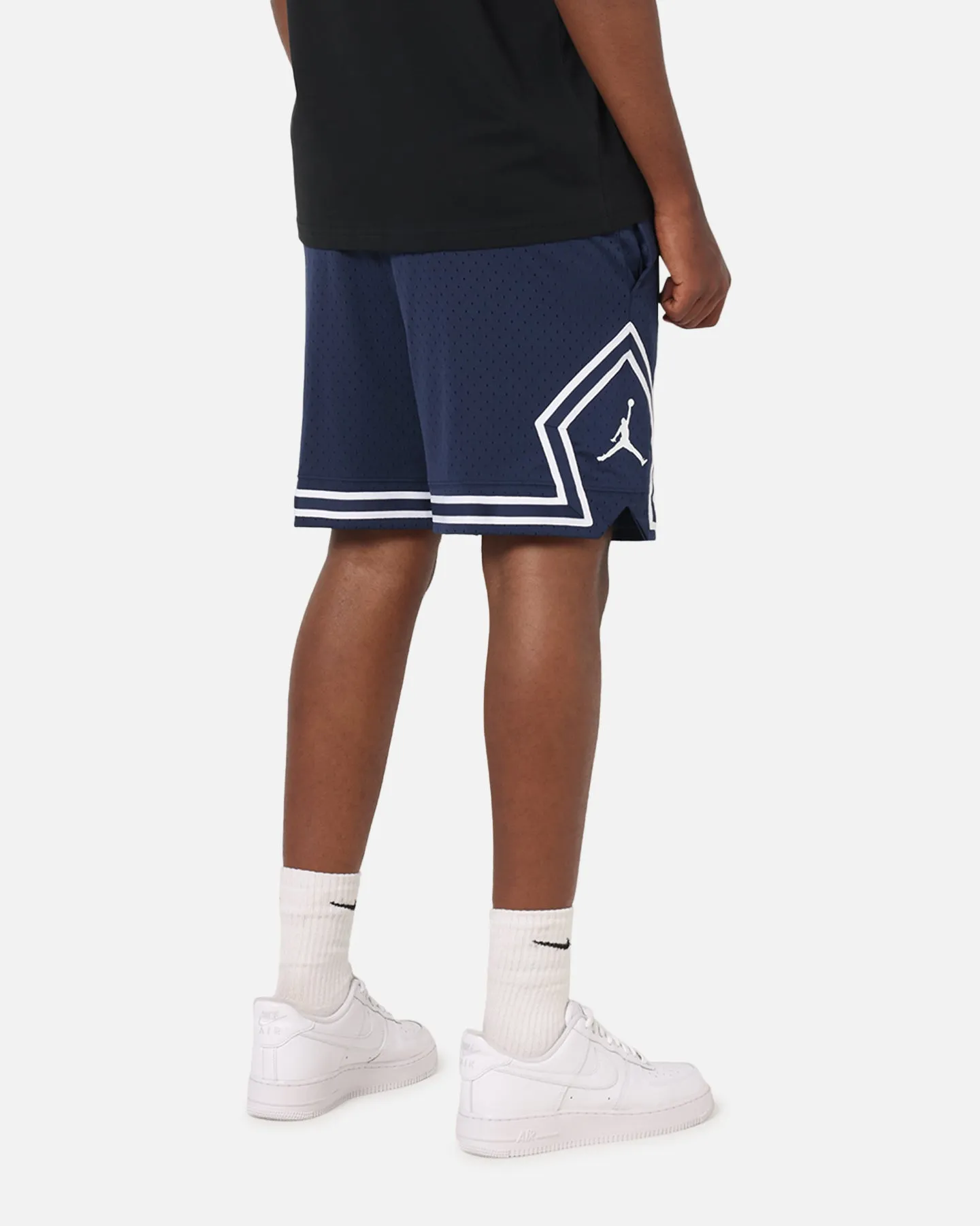 Easy Wear Weekend Style Jordan Dri-FIT Sport Diamond Shorts Midnight Navy/White