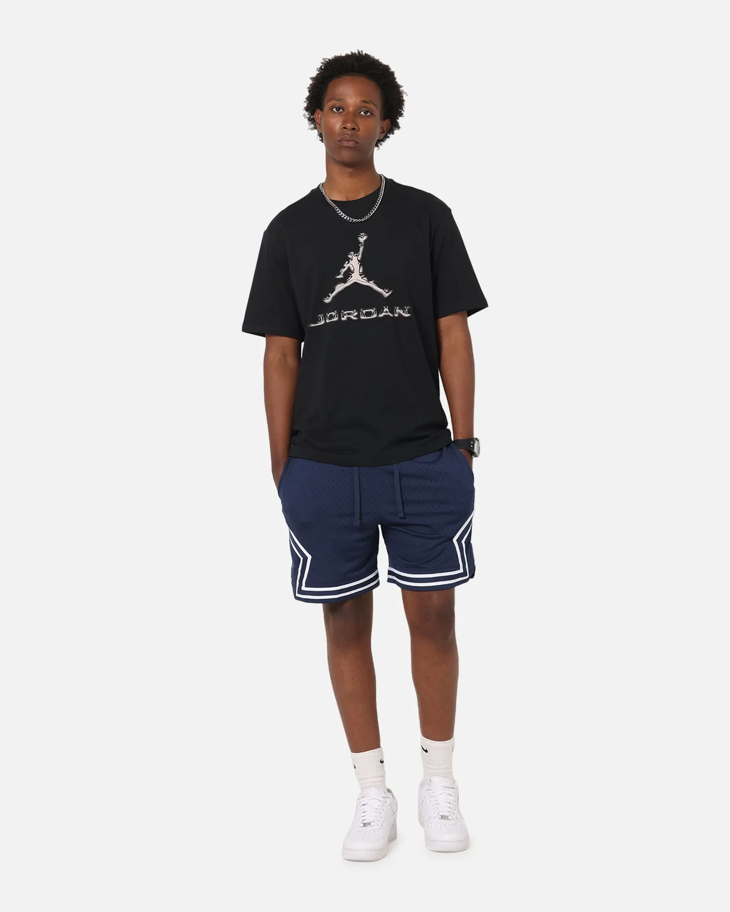 Jordan Dri-FIT Sport Diamond Shorts Midnight Navy/White Chill Vibes Fit Machine washable