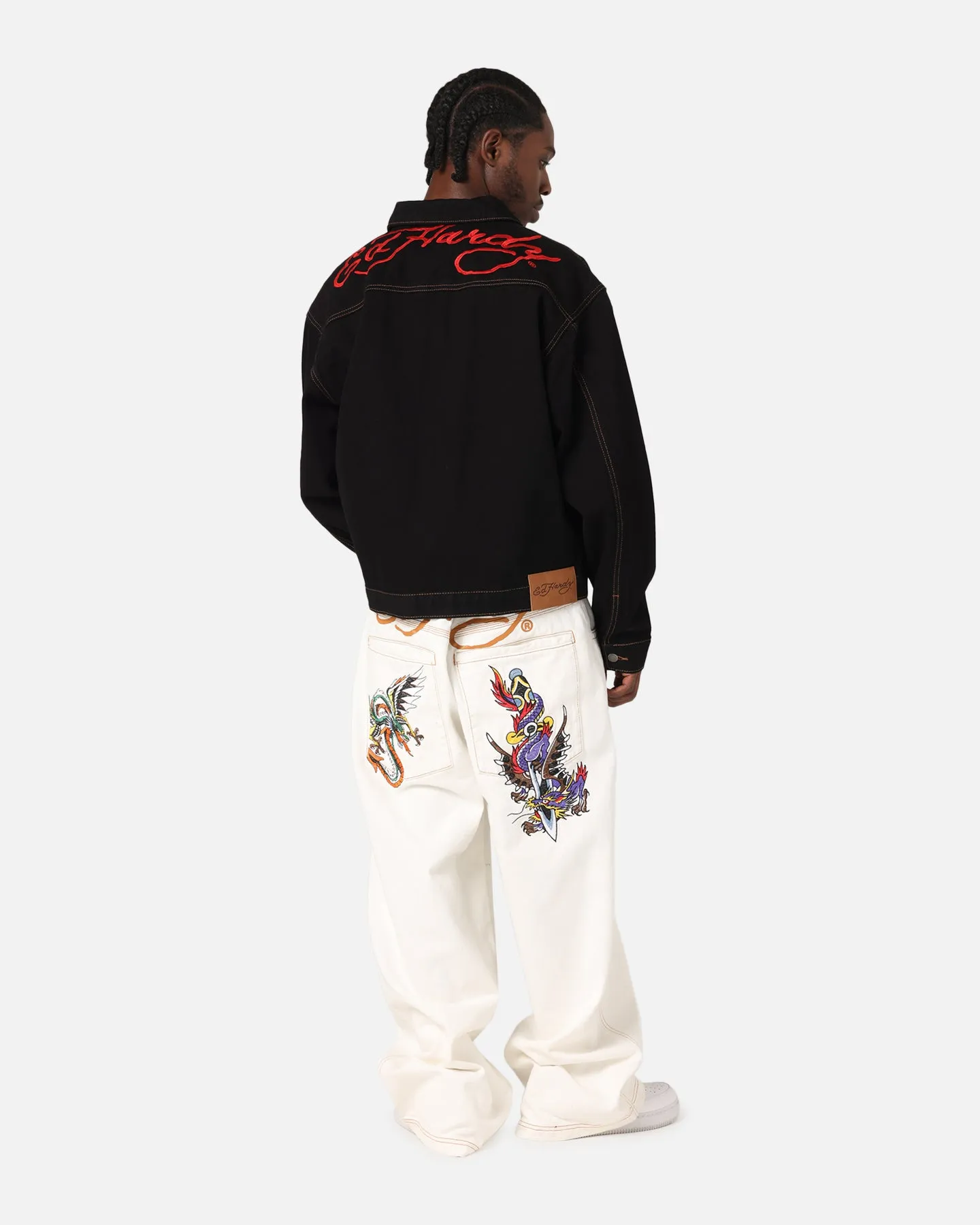 Outdoor Function Plan Ed Hardy Coach Denim Jacket Black