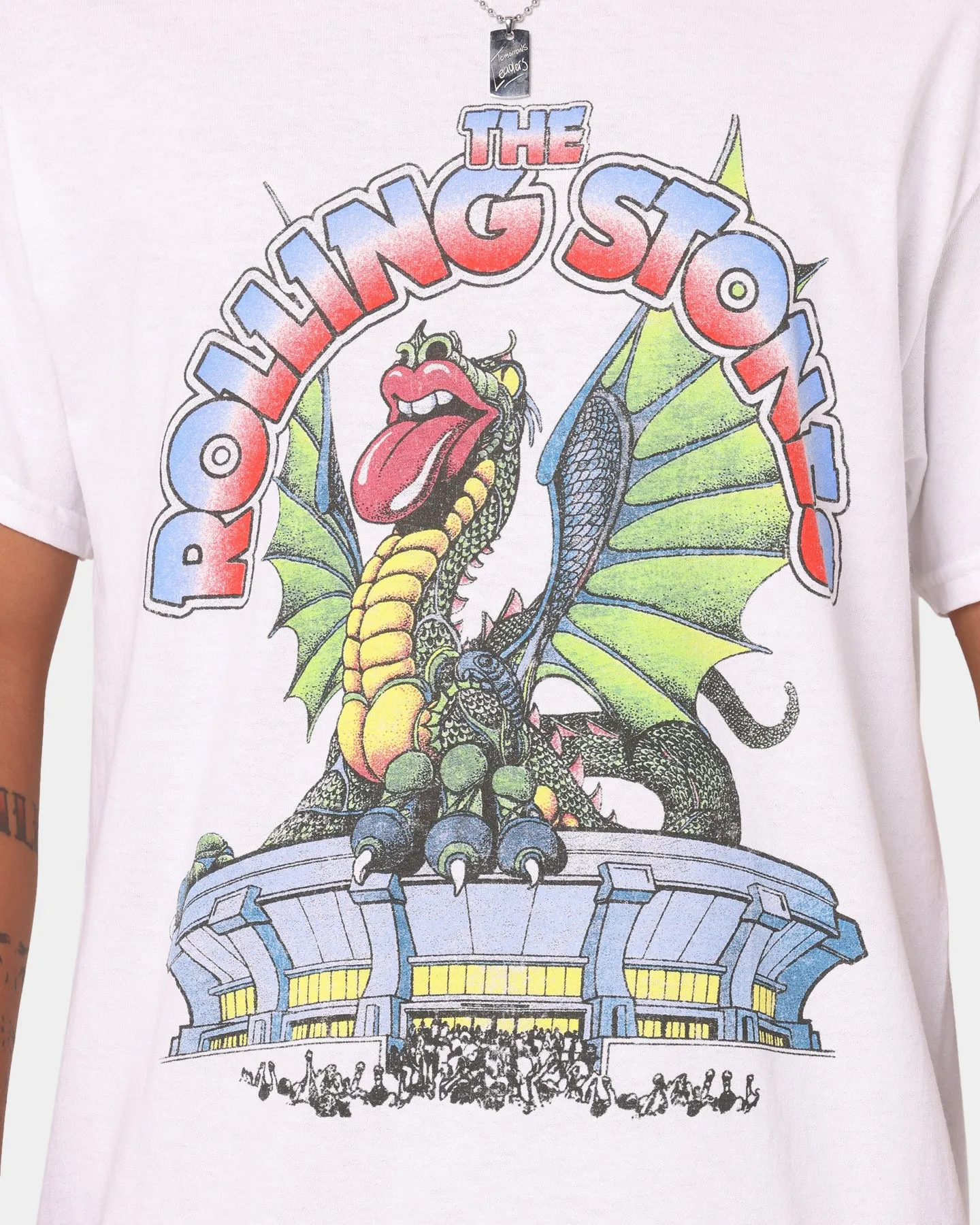 Casual Comfort Seamless construction The Rolling Stones 1981 In Concert T-Shirt White