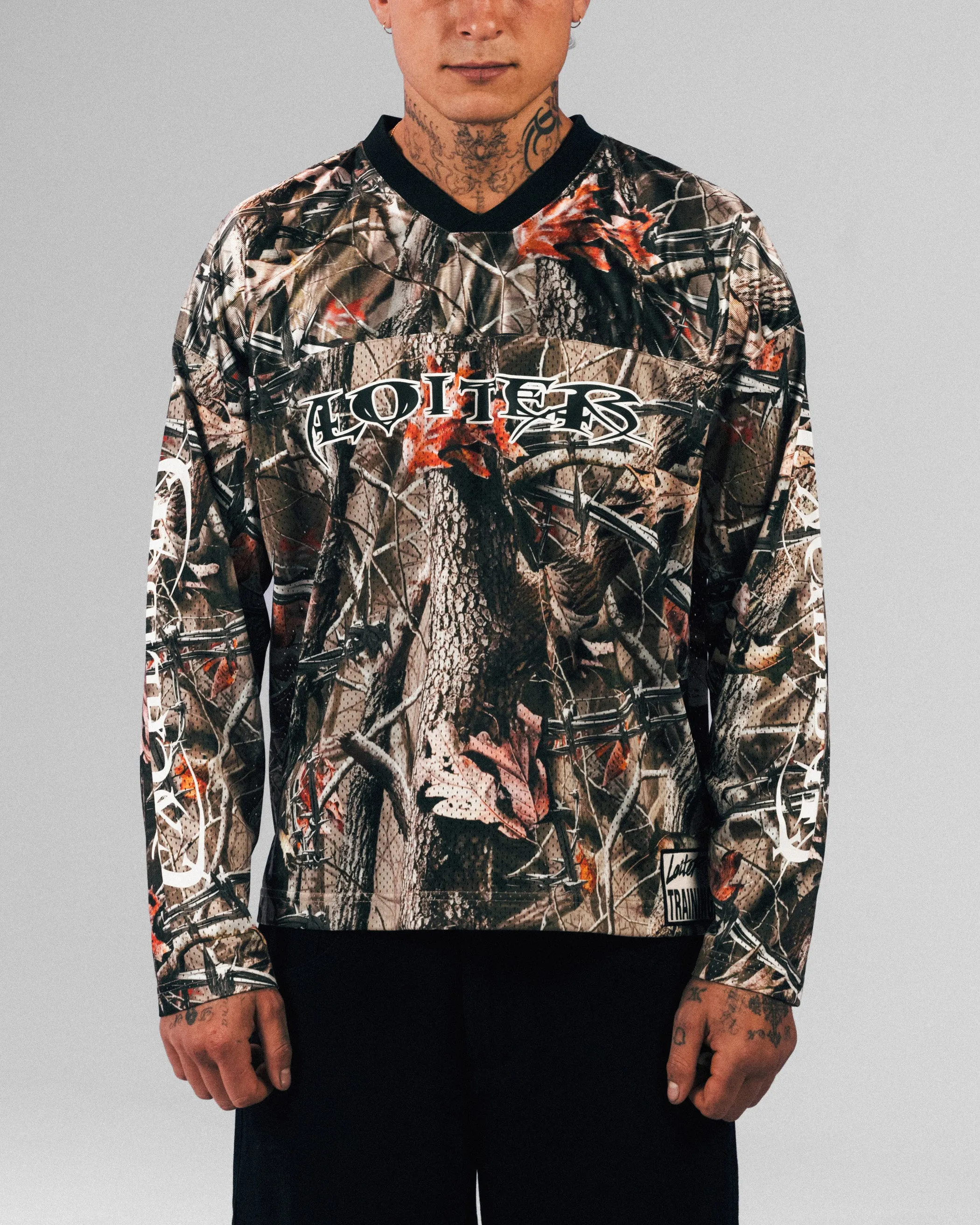 Casual Look Loiter Long Sleeve Training Jersey Real Treet Camo