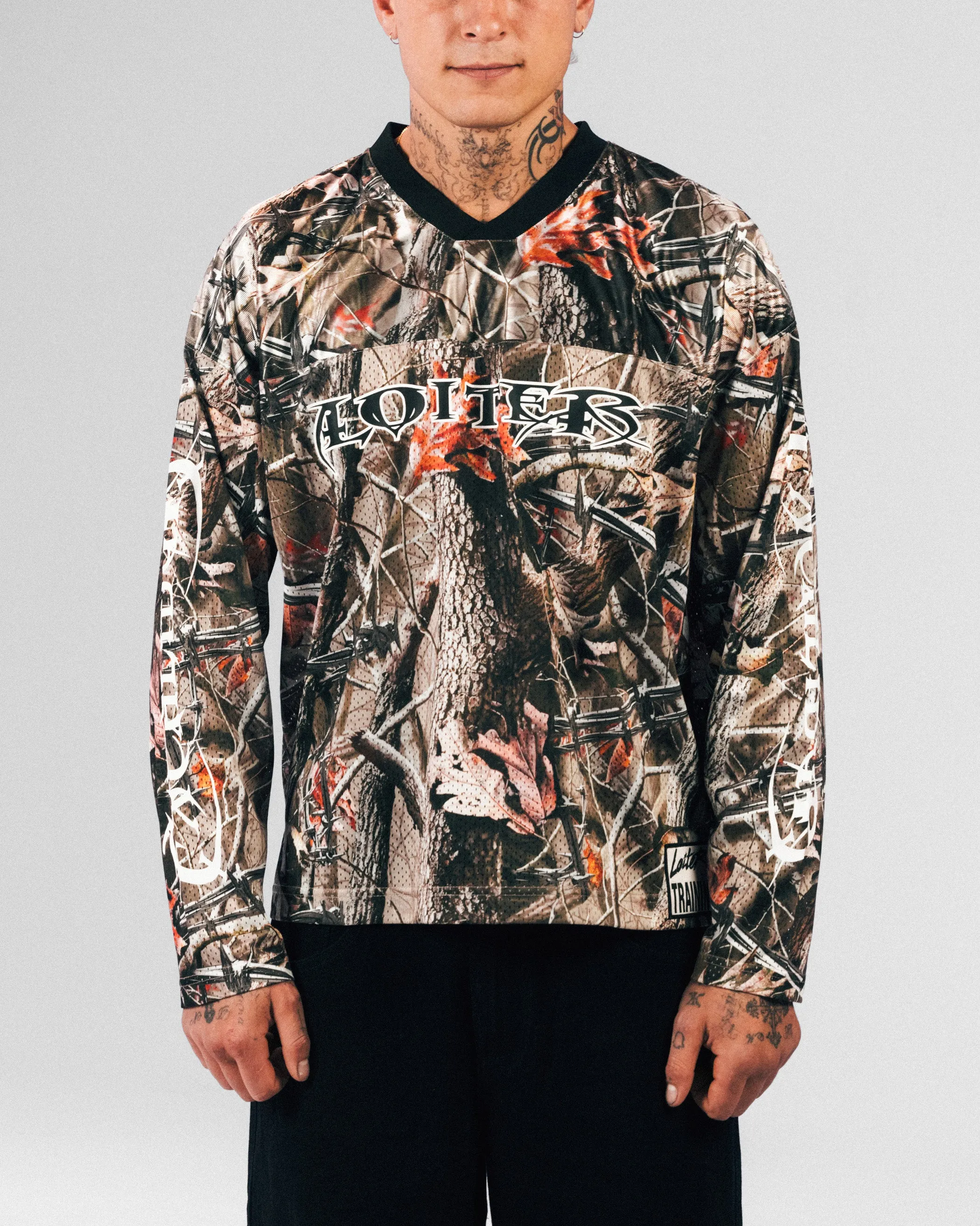 Street Sport Loiter Long Sleeve Training Jersey Real Treet Camo