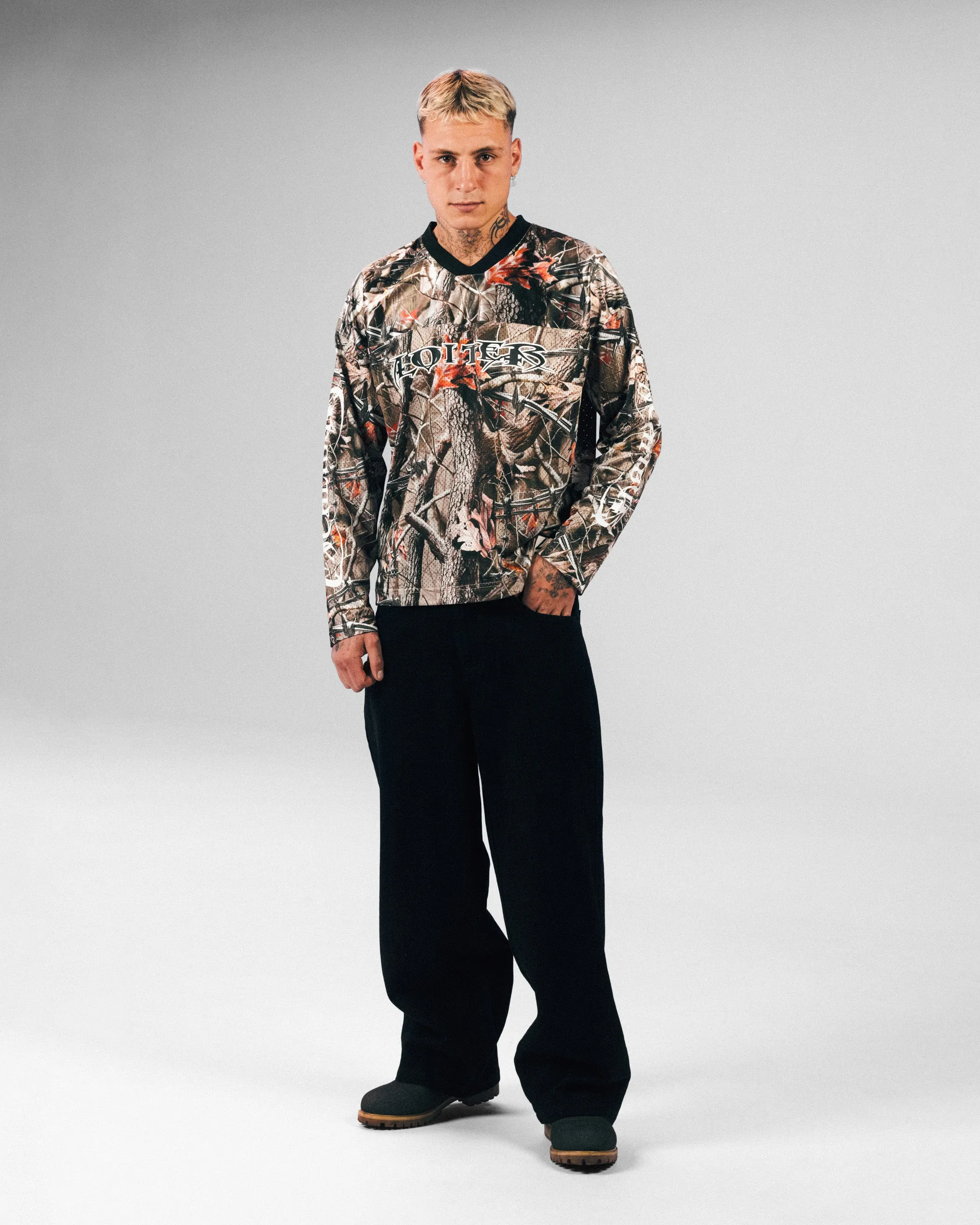 Grace Ease Loiter Long Sleeve Training Jersey Real Treet Camo