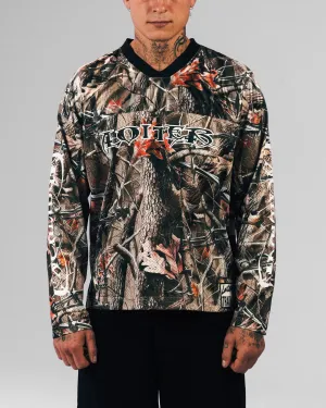 Casual Look Loiter Long Sleeve Training Jersey Real Treet Camo