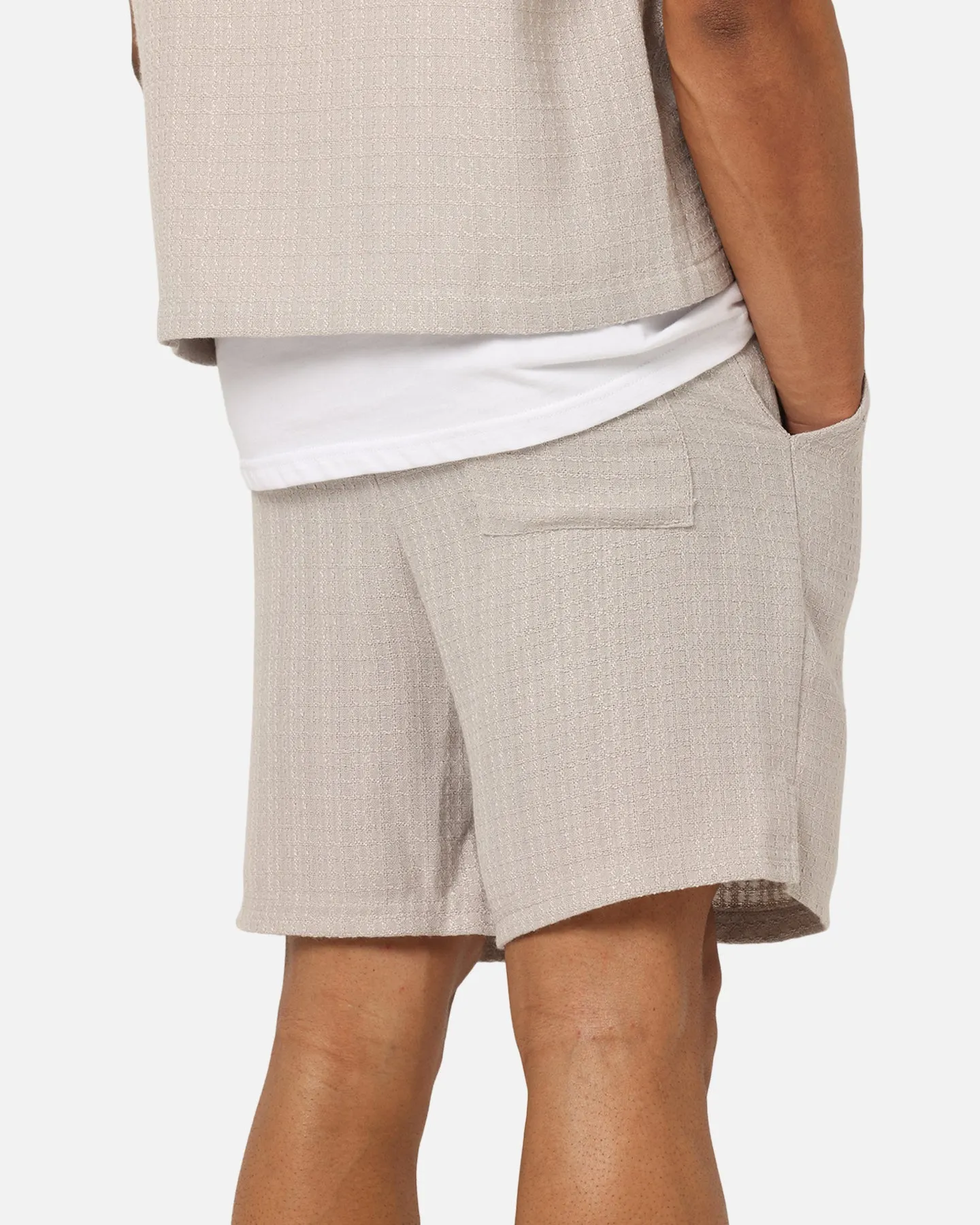 Outdoor Apparel denim material XXIII Textured Shorts Stone