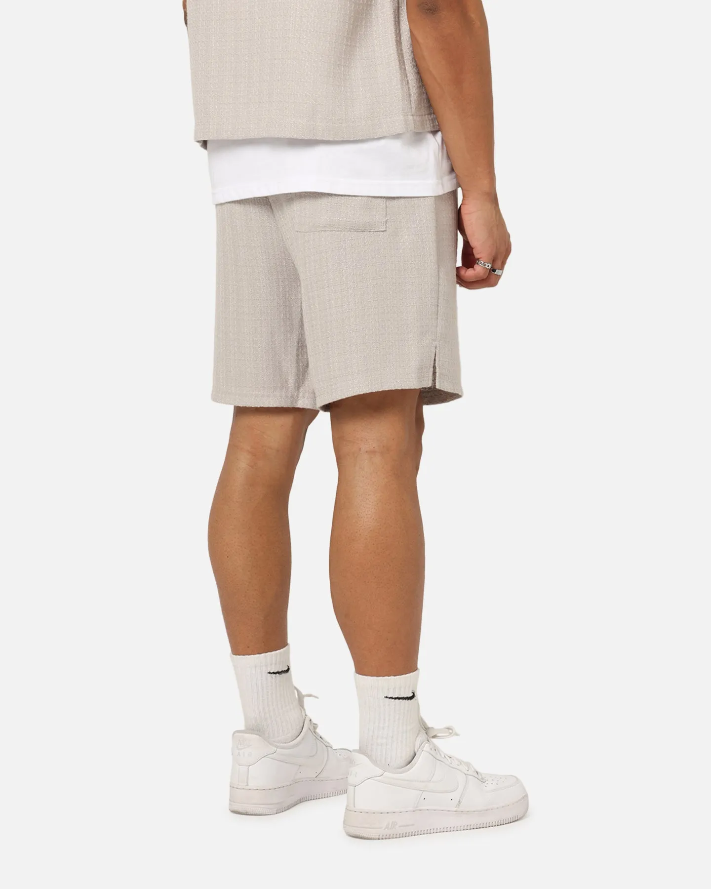 Breathable Motion Low Profile Waistband XXIII Textured Shorts Stone