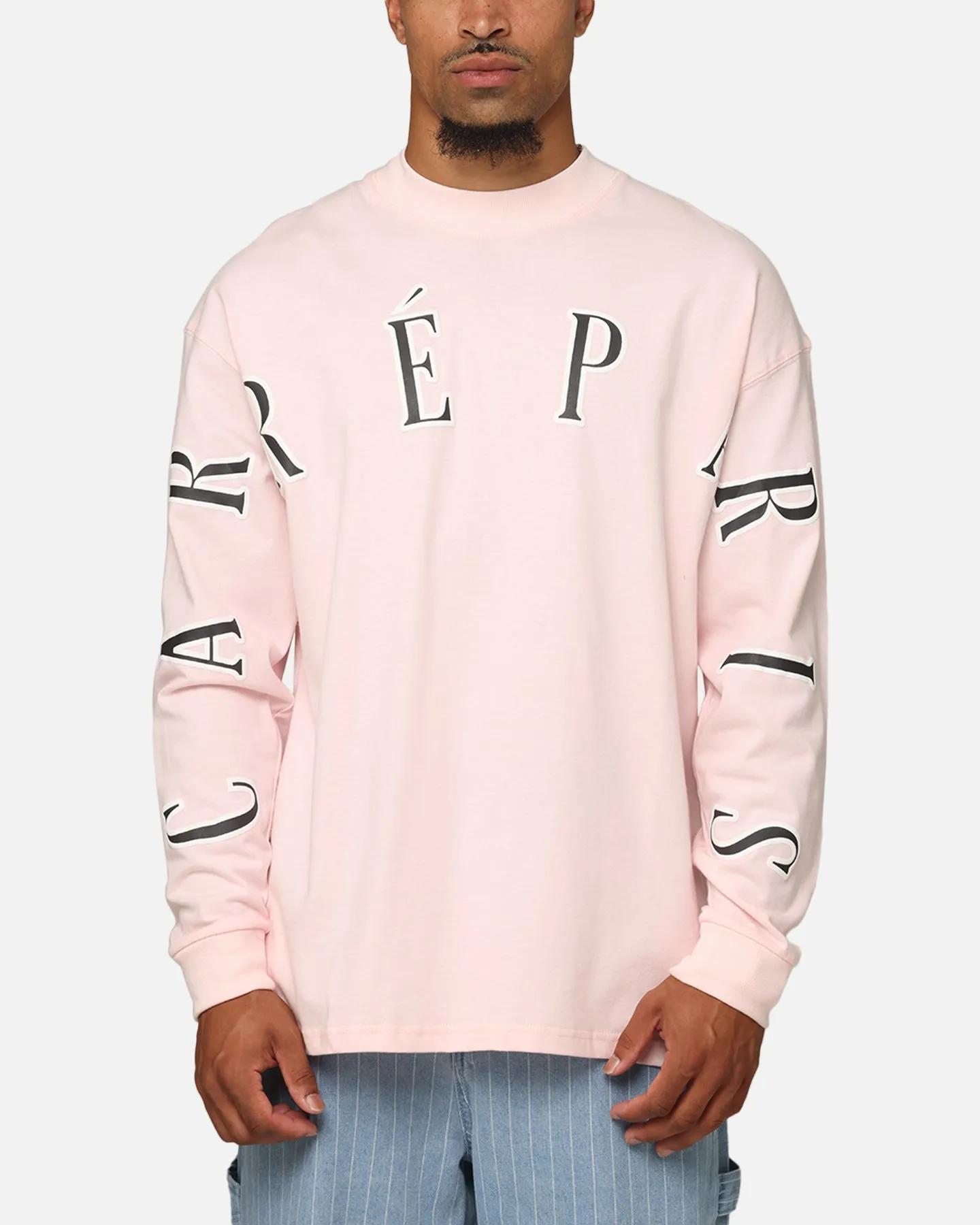 Carre Global Oversized Long Sleeve T-Shirt Pink Ventilated Back Panels