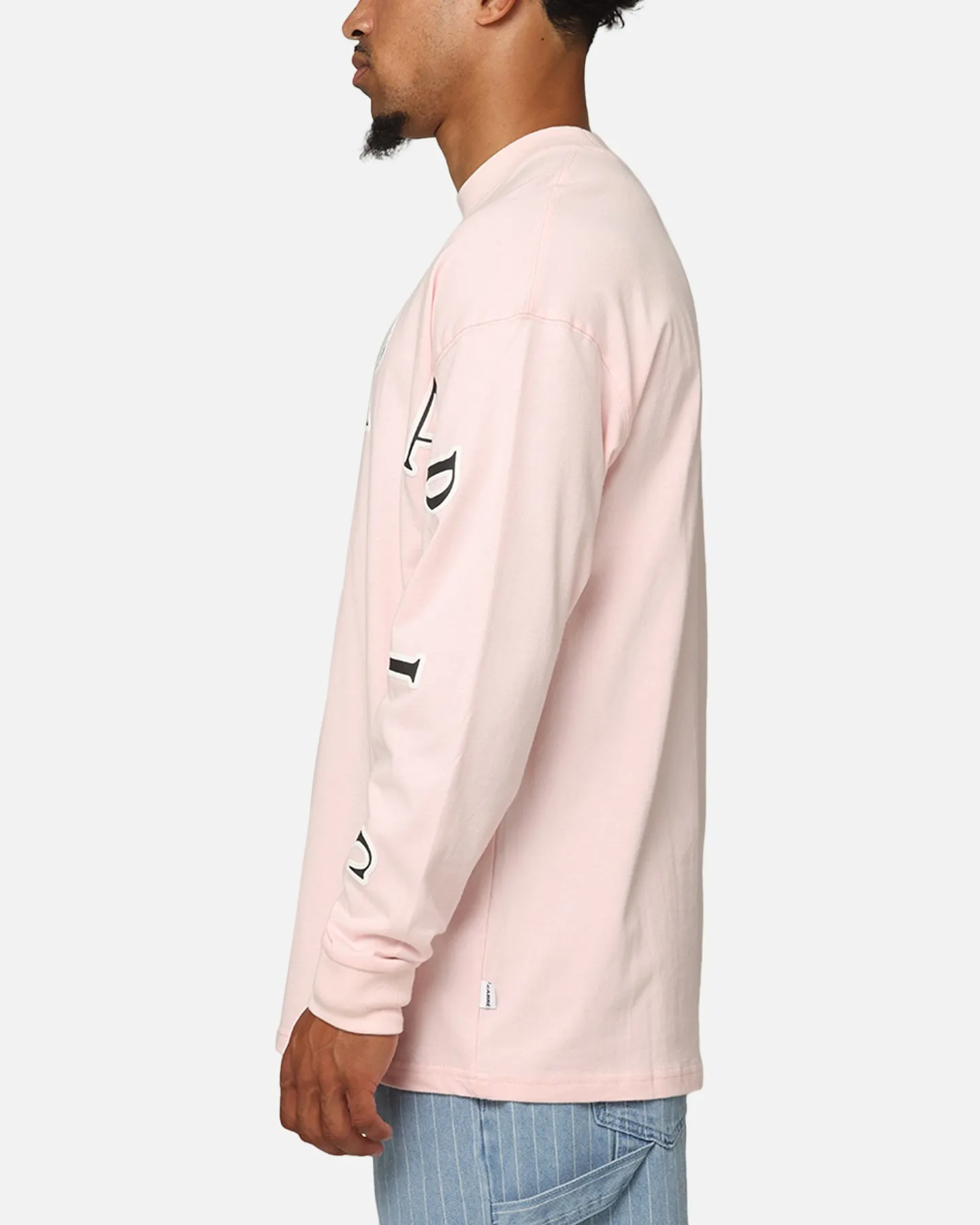 Carre Global Oversized Long Sleeve T-Shirt Pink Ventilated Back Panel