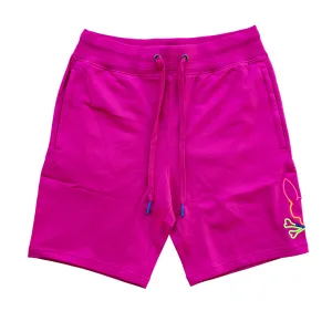 Warm Pullover Psycho Bunny Men's Leo Bunny Shorts (Magenta Storm)