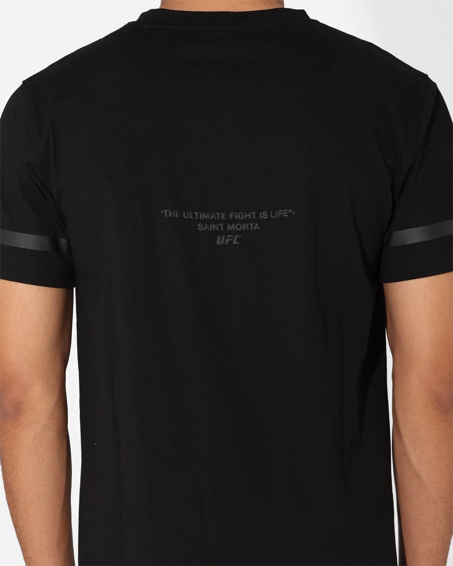 Chic and Soft Comfort and Ease Saint Morta X UFC Championship El Duplo T-Shirt Black/Grey