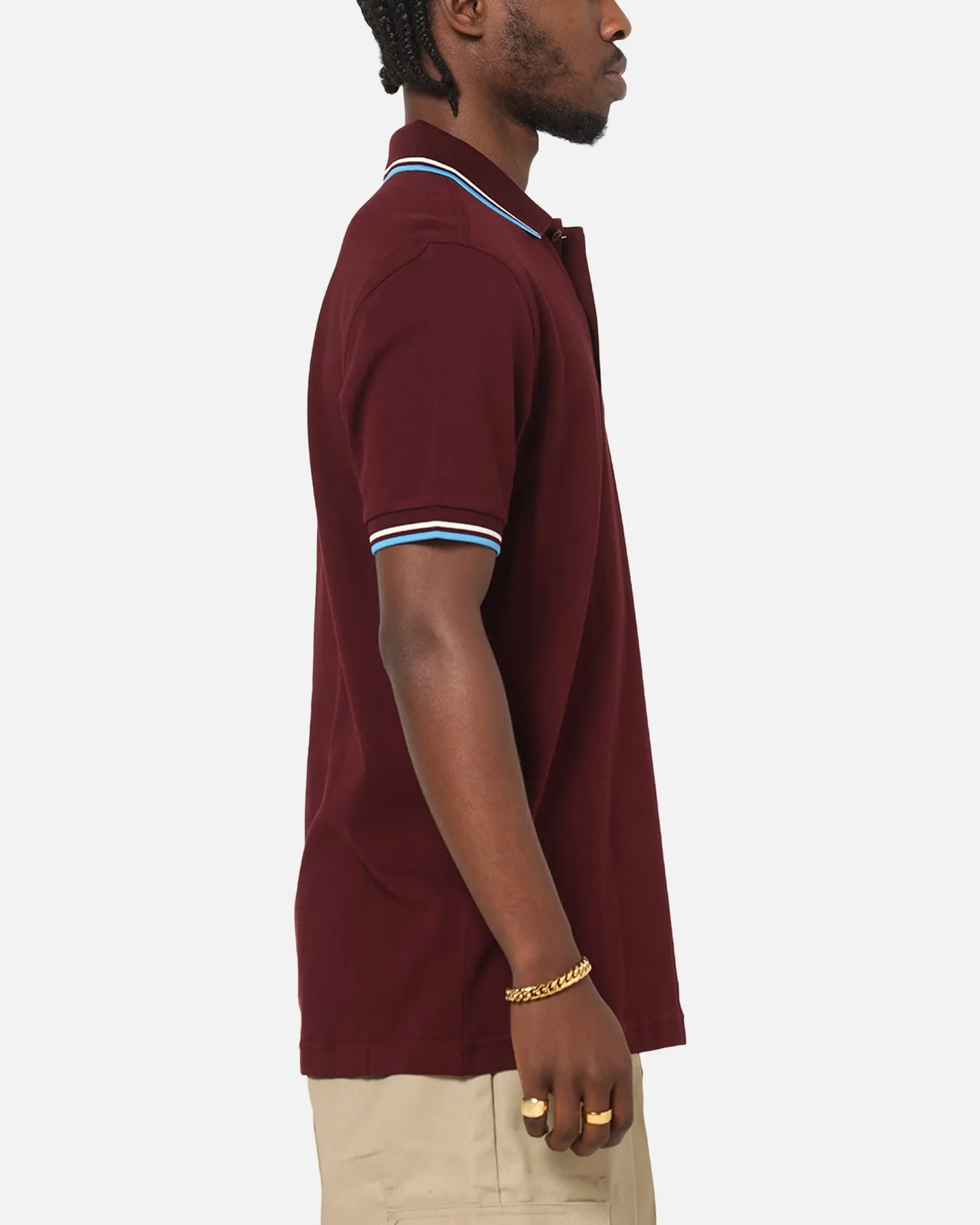 Outdoor Wear Fred Perry Twin Tipped Polo Shirt Oxblood
