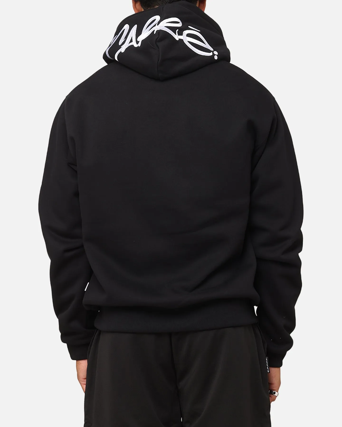 Sparkly details Carre Graffiti Hoodie Black