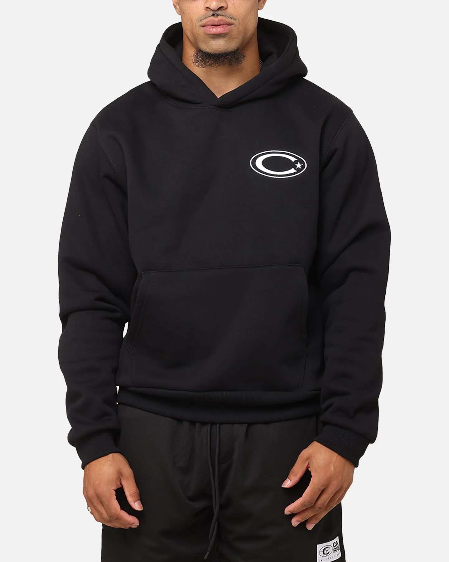 Functional Fashion Adjustable Carre Graffiti Hoodie Black