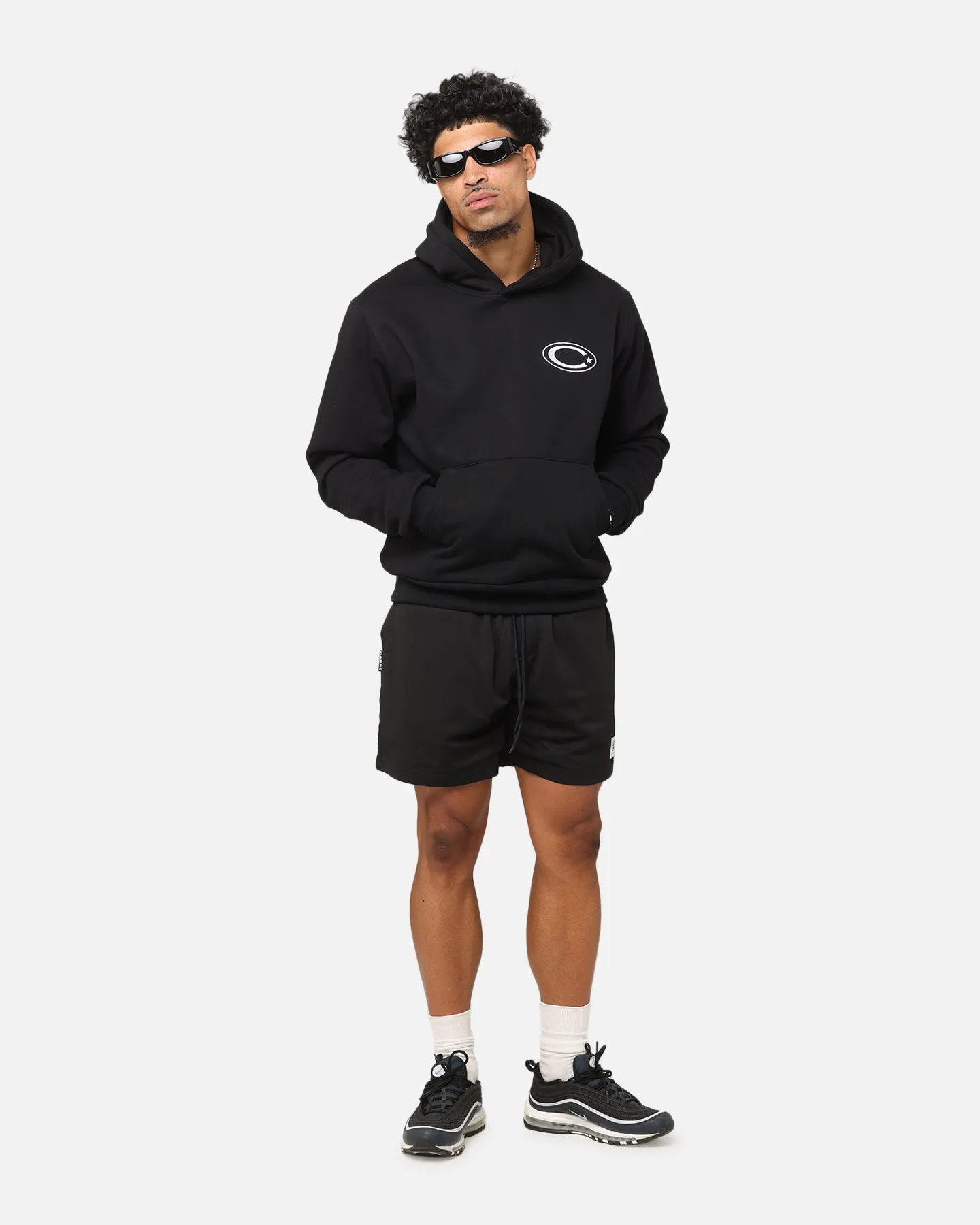 Carre Graffiti Hoodie Black hooded feature YKK Zipper
