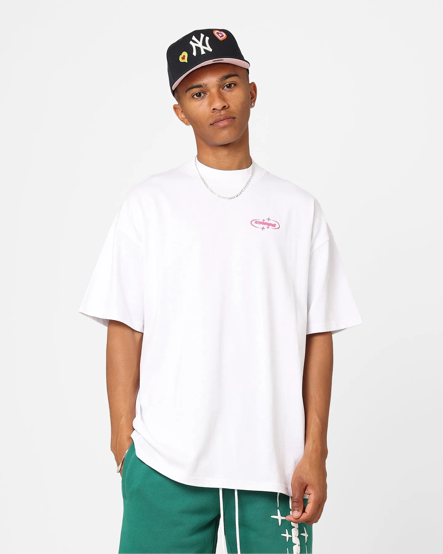 Carre 2K Heavyweight Oversized T-Shirt White crew neck