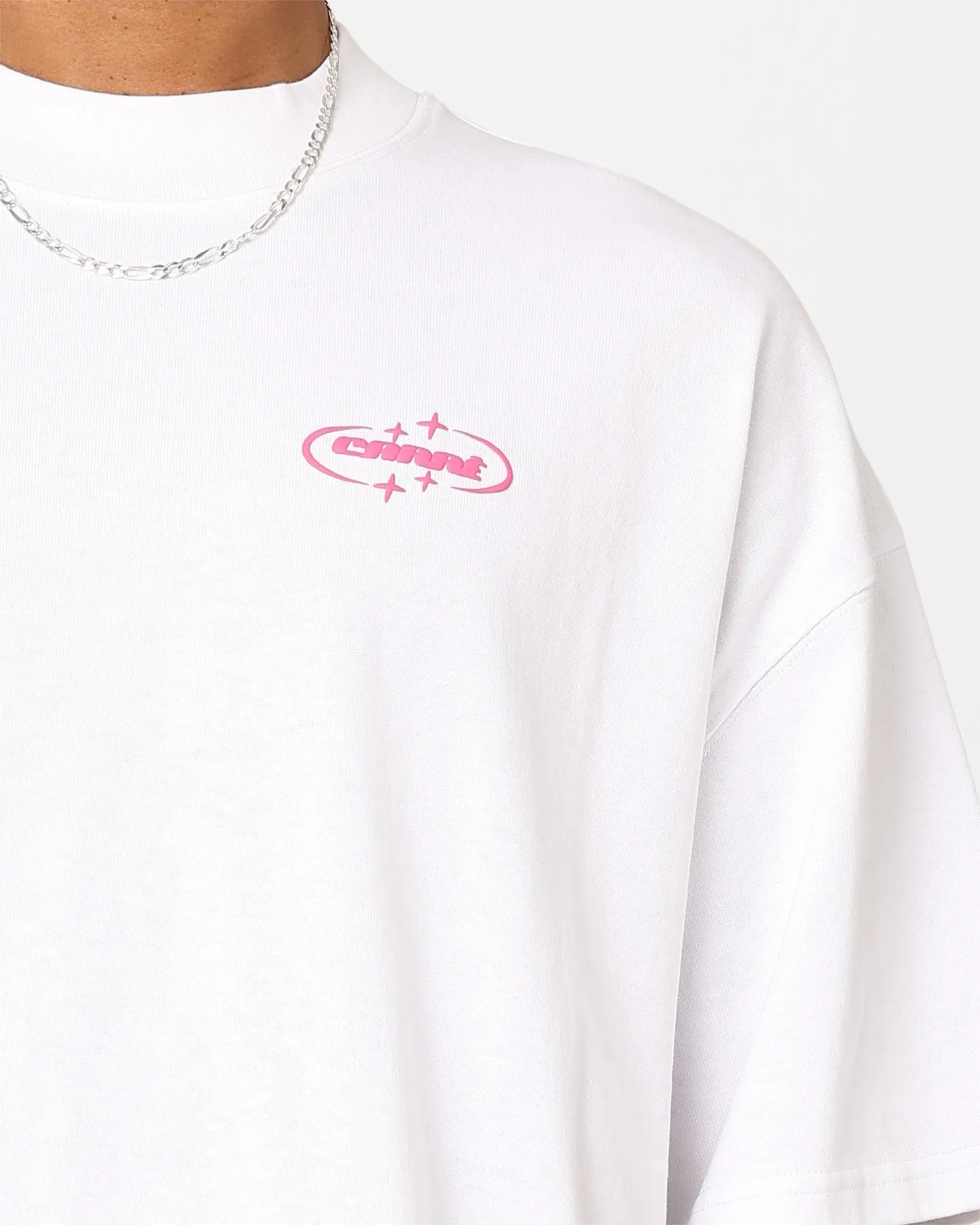 UV Protection Fabric Carre 2K Heavyweight Oversized T-Shirt White