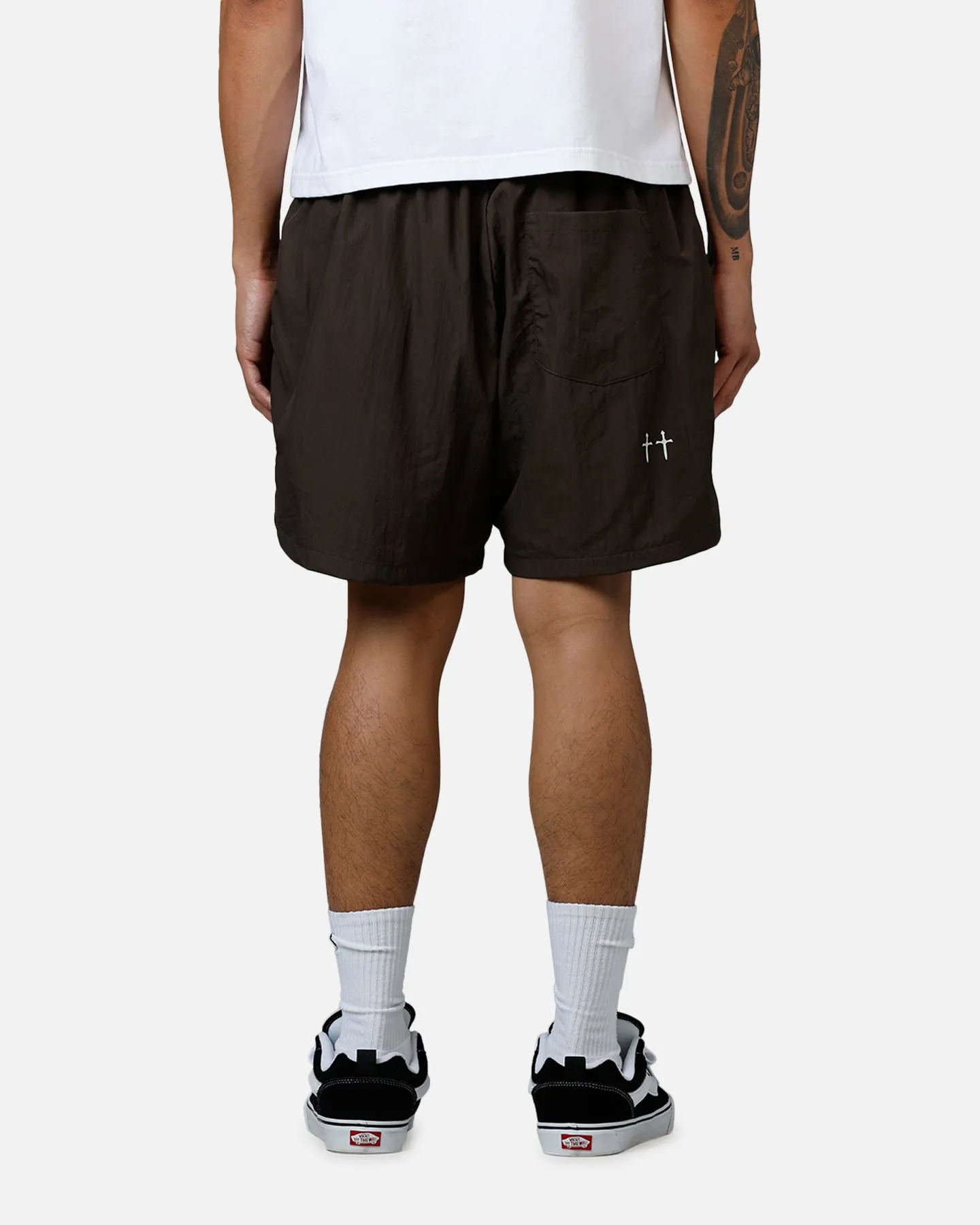Flex Waist System Camping Gear Saint Morta Hardcore Nylon Shorts Dark Brown