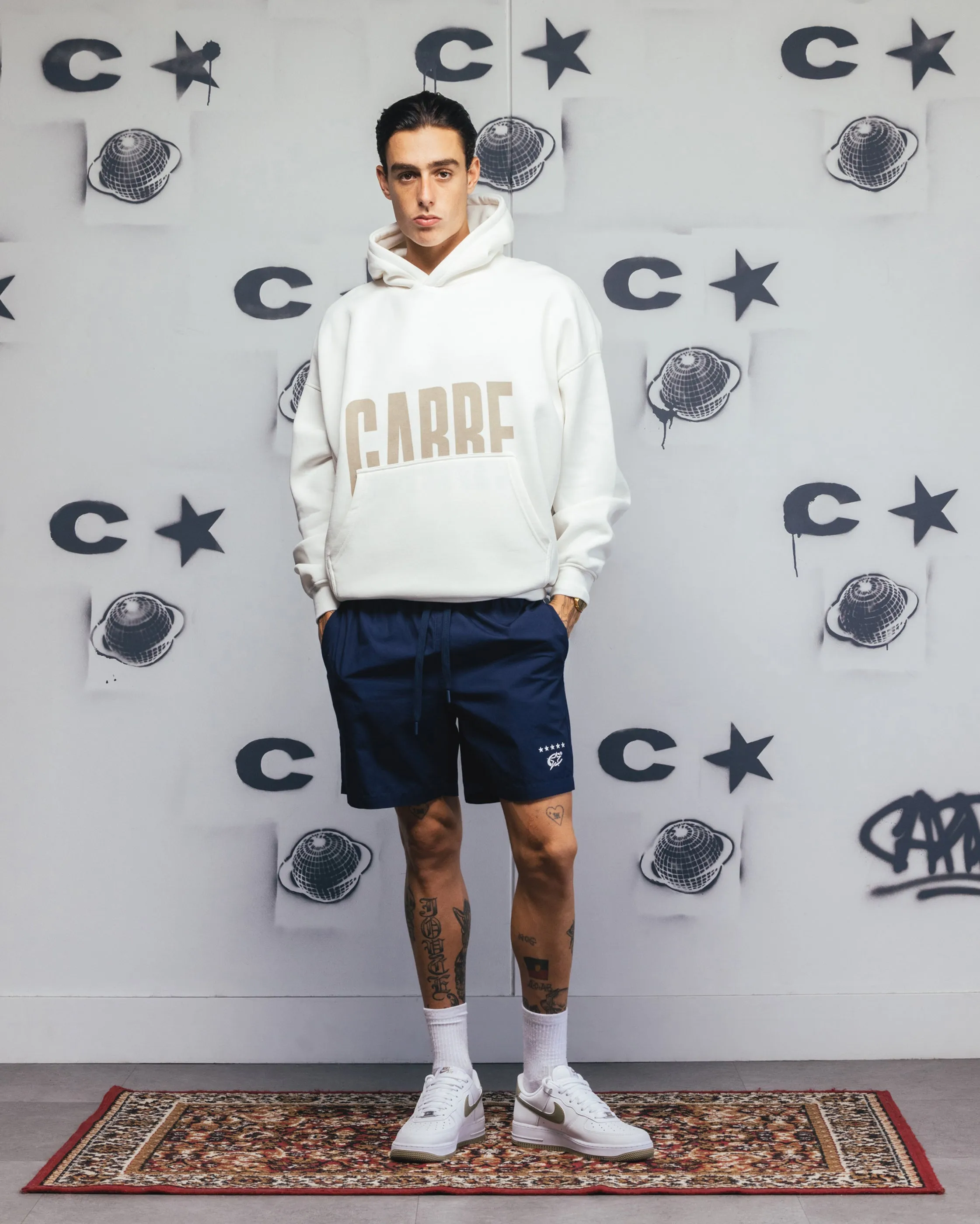 Odor Resistant Technology bike ride Carre Premium Essentials Hoodie Cream