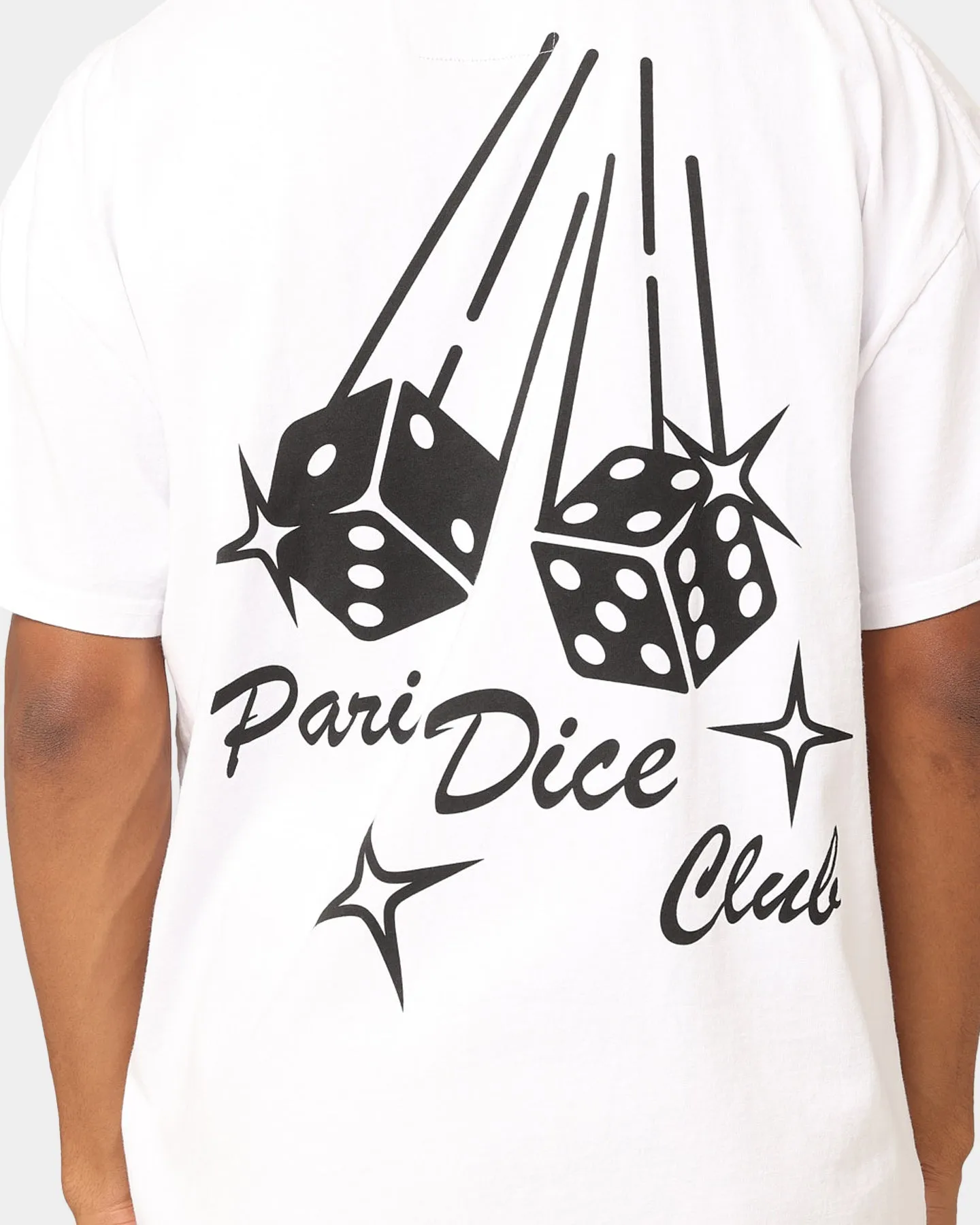 Carr?? Paris Dice Club T-Shirt White Biodegradable Textile