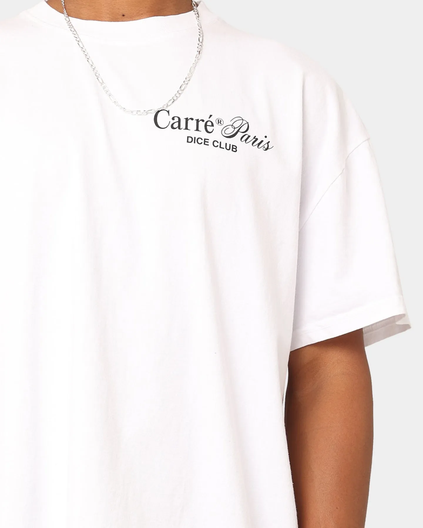 Slim fit sleekness Flexible Wear Carr?? Paris Dice Club T-Shirt White