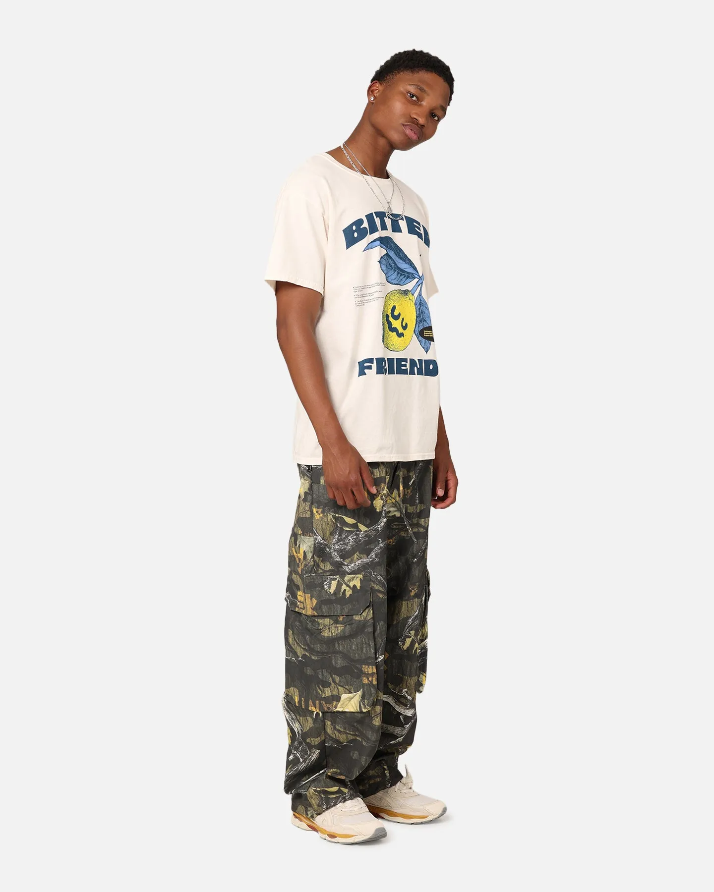 Goat Crew Bitter Friends T-Shirt Off White No Fade Technology Minimal Outfit