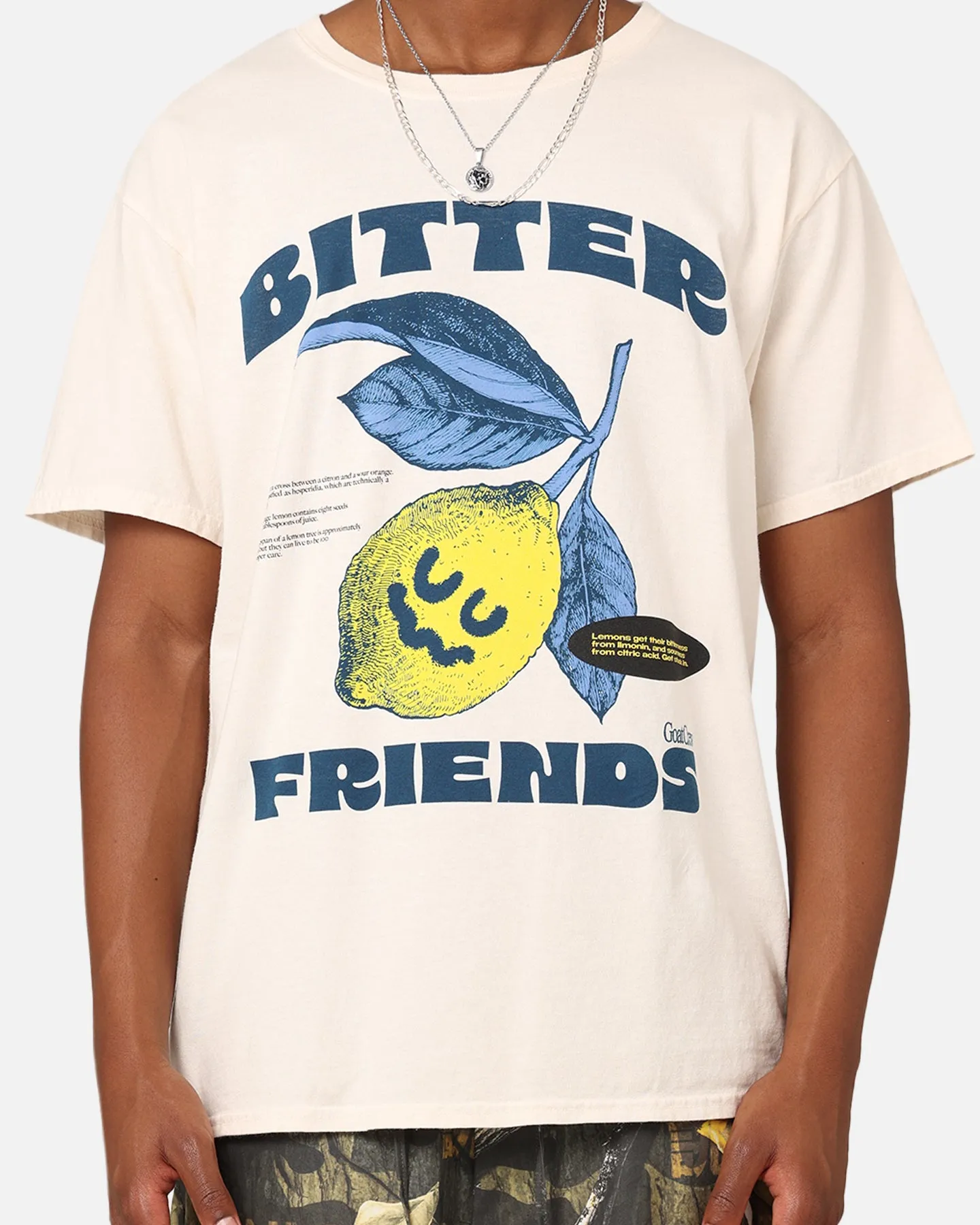 OdorResistantTechnology Goat Crew Bitter Friends T-Shirt Off White