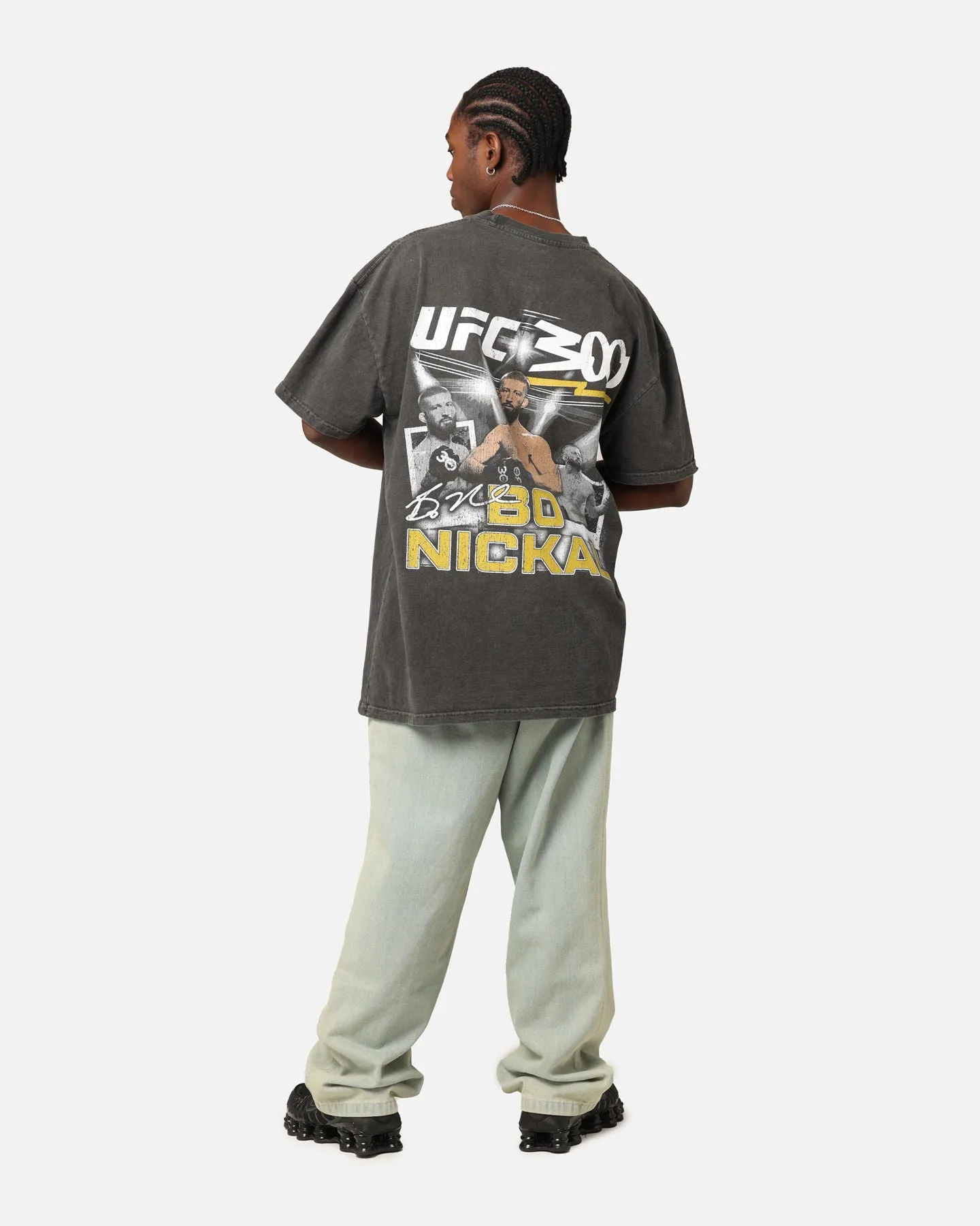 UFC By Culture Kings Bo Nickal 300 Heavyweight T-Shirt Black Wash Chic Design