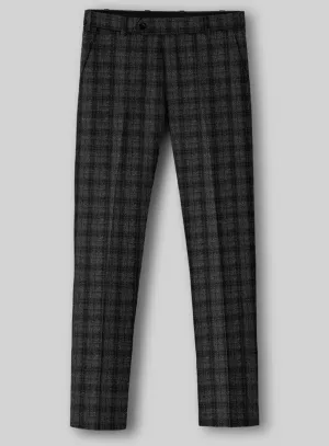 Italian Ashford Check Tweed Pants Modern Comfort Sustainable Production Methods
