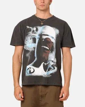 American Thrift X Pixar Frozone Heavyweight T-Shirt Black Wash Street Style UV Protection
