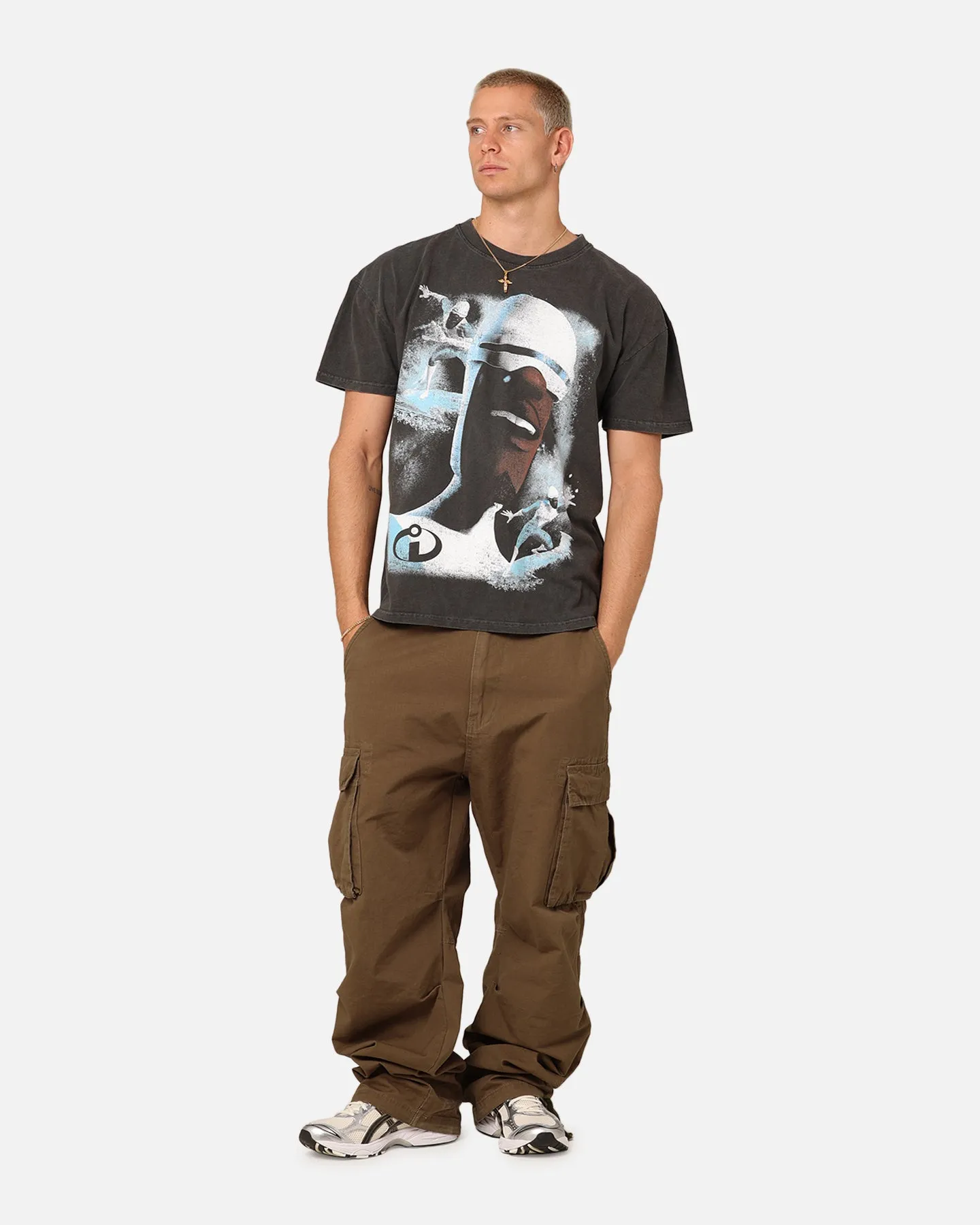 American Thrift X Pixar Frozone Heavyweight T-Shirt Black Wash Airflow Ventilation Design Printed uniqueness