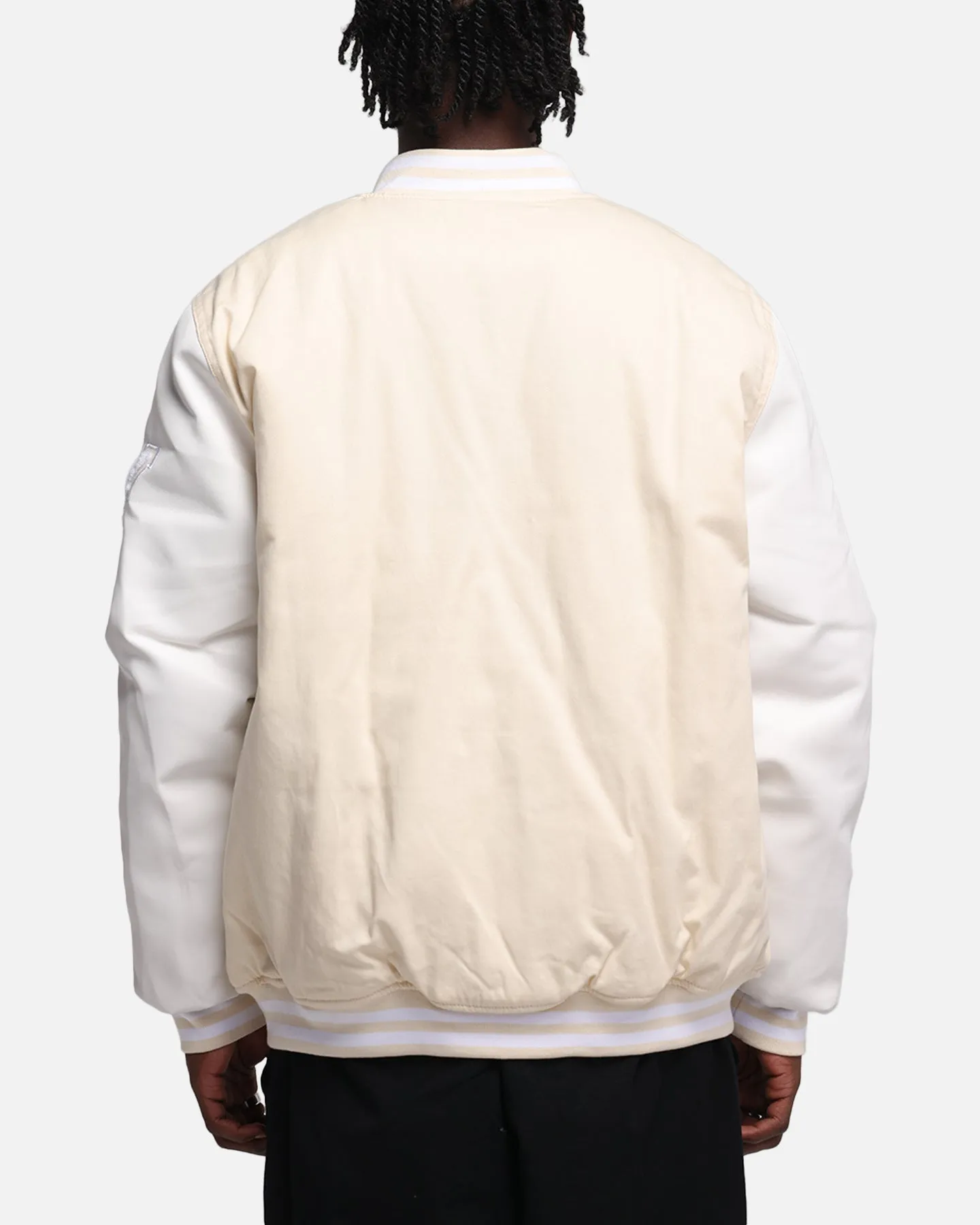 suitable for photography Workplace Use Carre MVP Varsity Jacket Cream/White