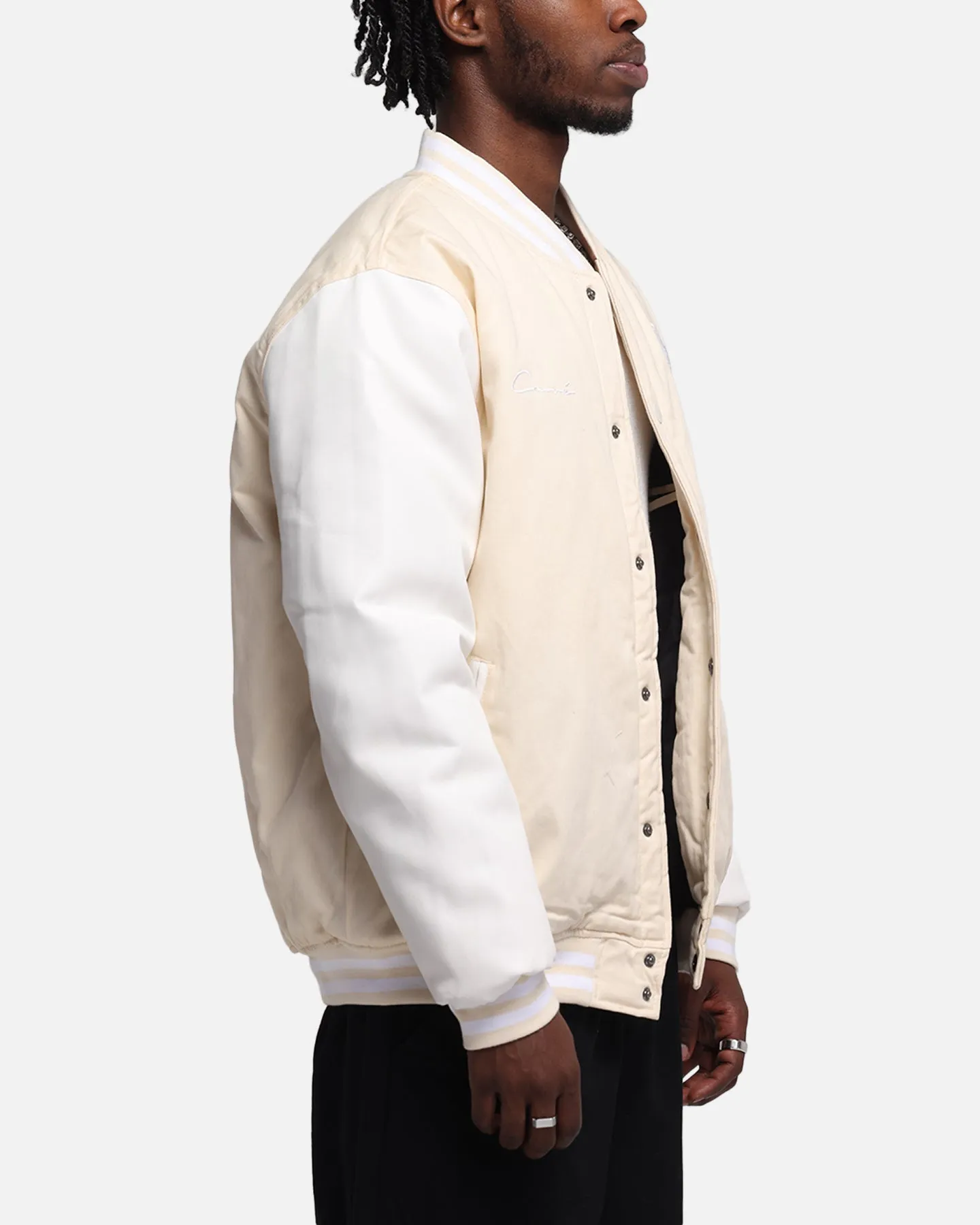 Carre MVP Varsity Jacket Cream/White Danger futuristic