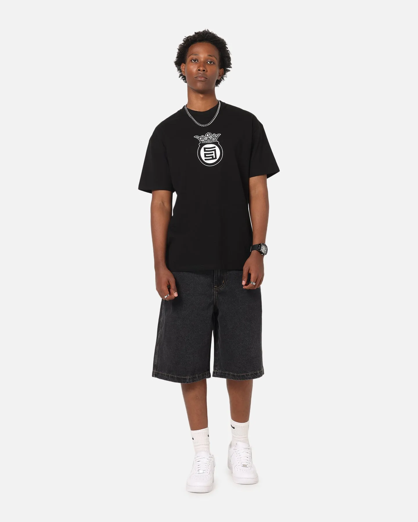 X-Large Bull Denim 91 Shorts Washed Black All Day Comfort Form Fit Comfort