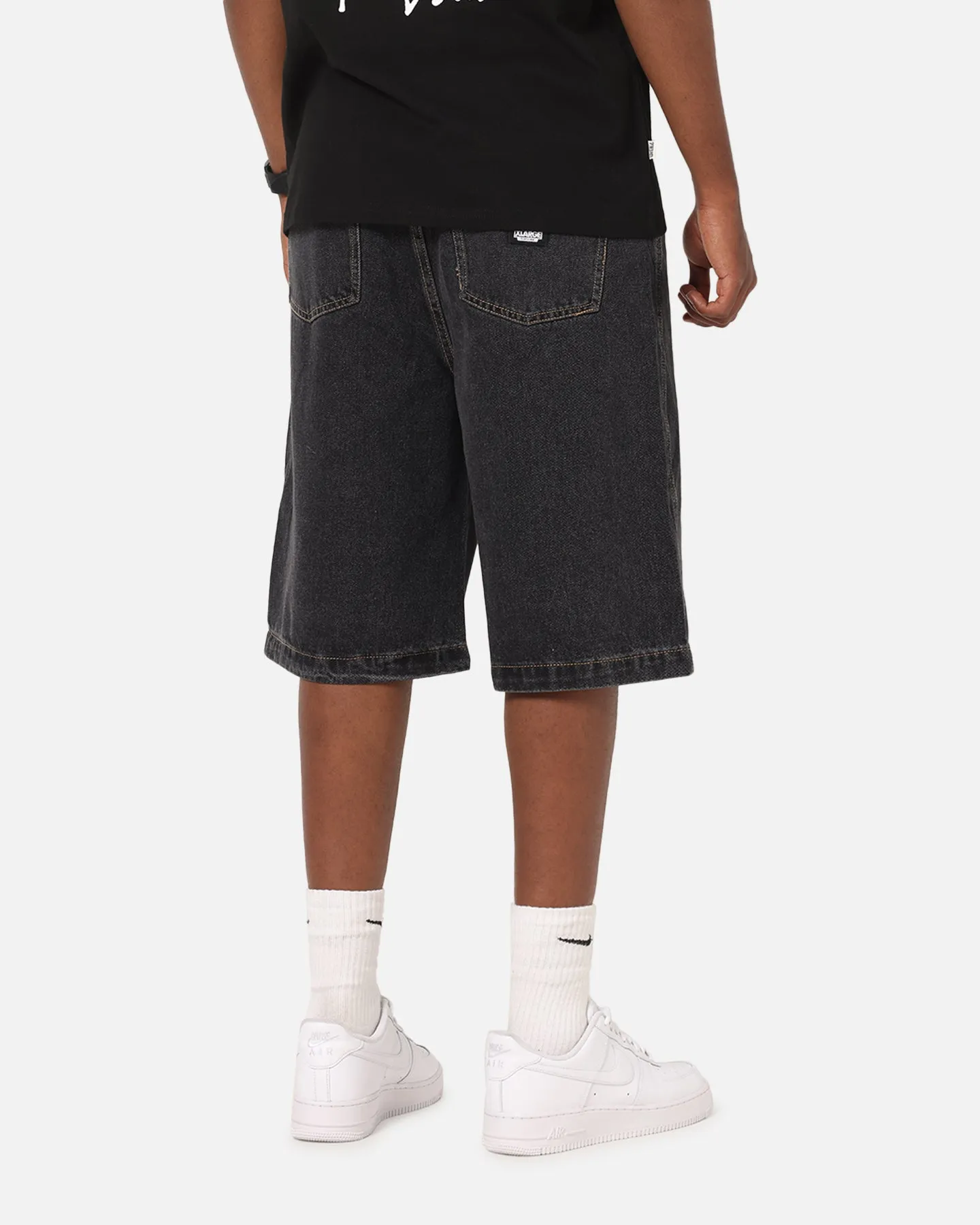 X-Large Bull Denim 91 Shorts Washed Black Easy Flex Design