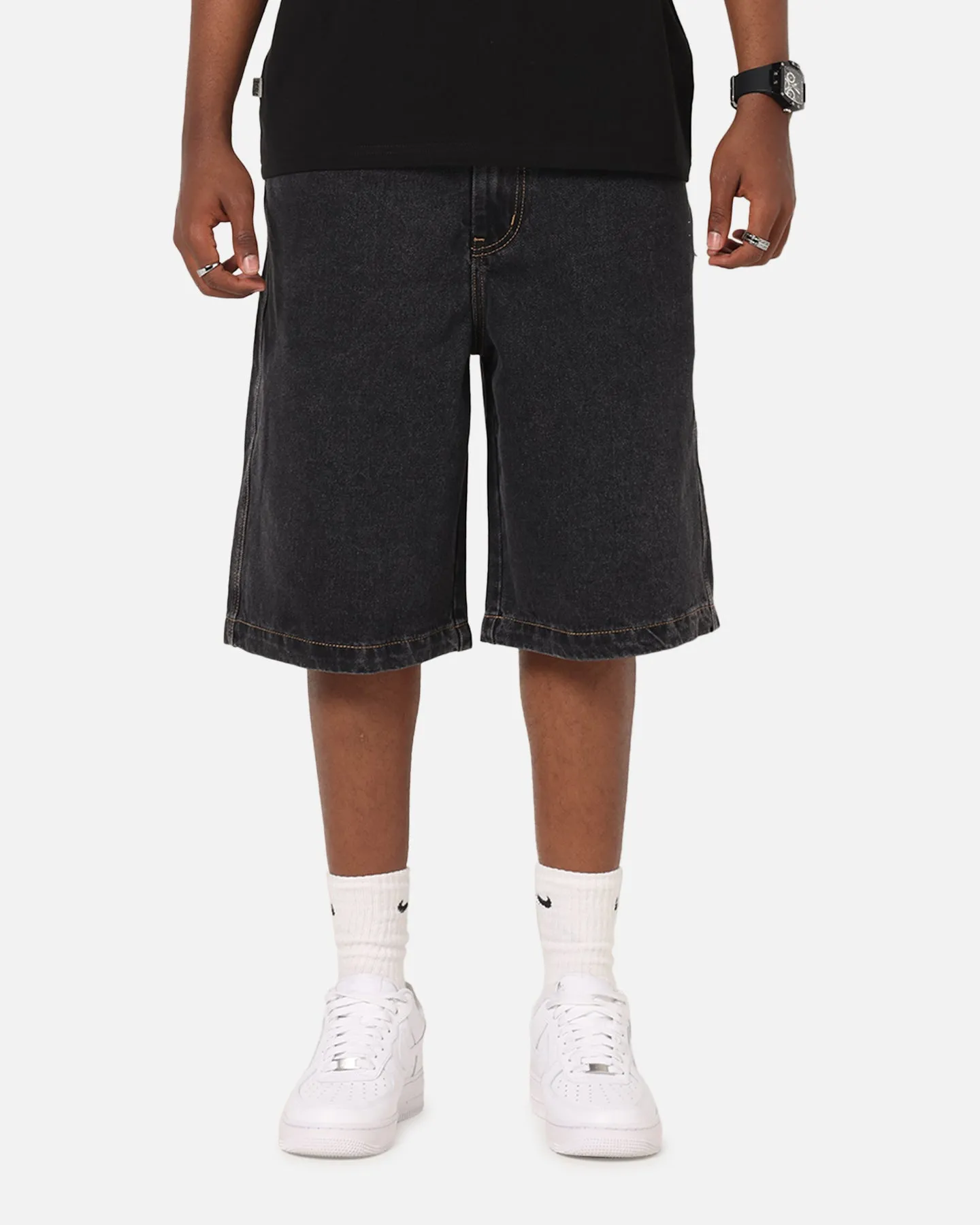X-Large Bull Denim 91 Shorts Washed Black Weekend Outing
