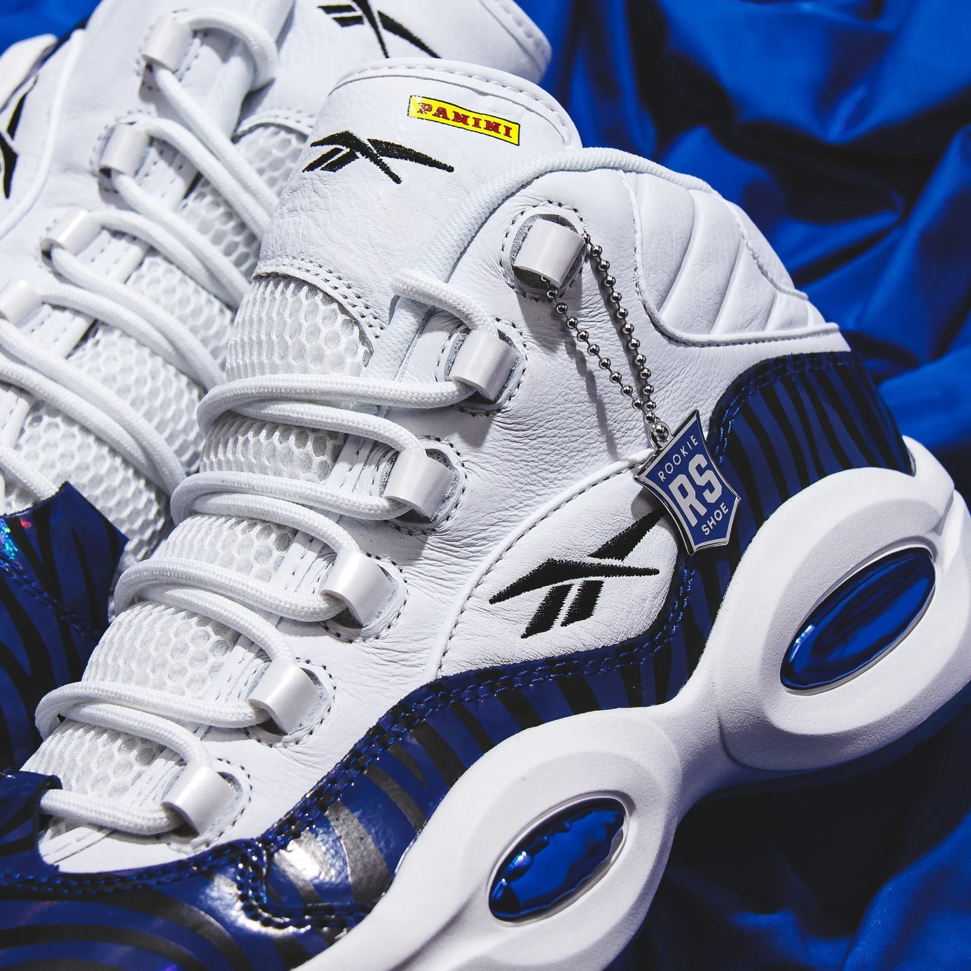 Light Transition Comfort Driven Fit Reebok Classics x Panini Basketball Men Question Mid Allen Iverson White HQ1097